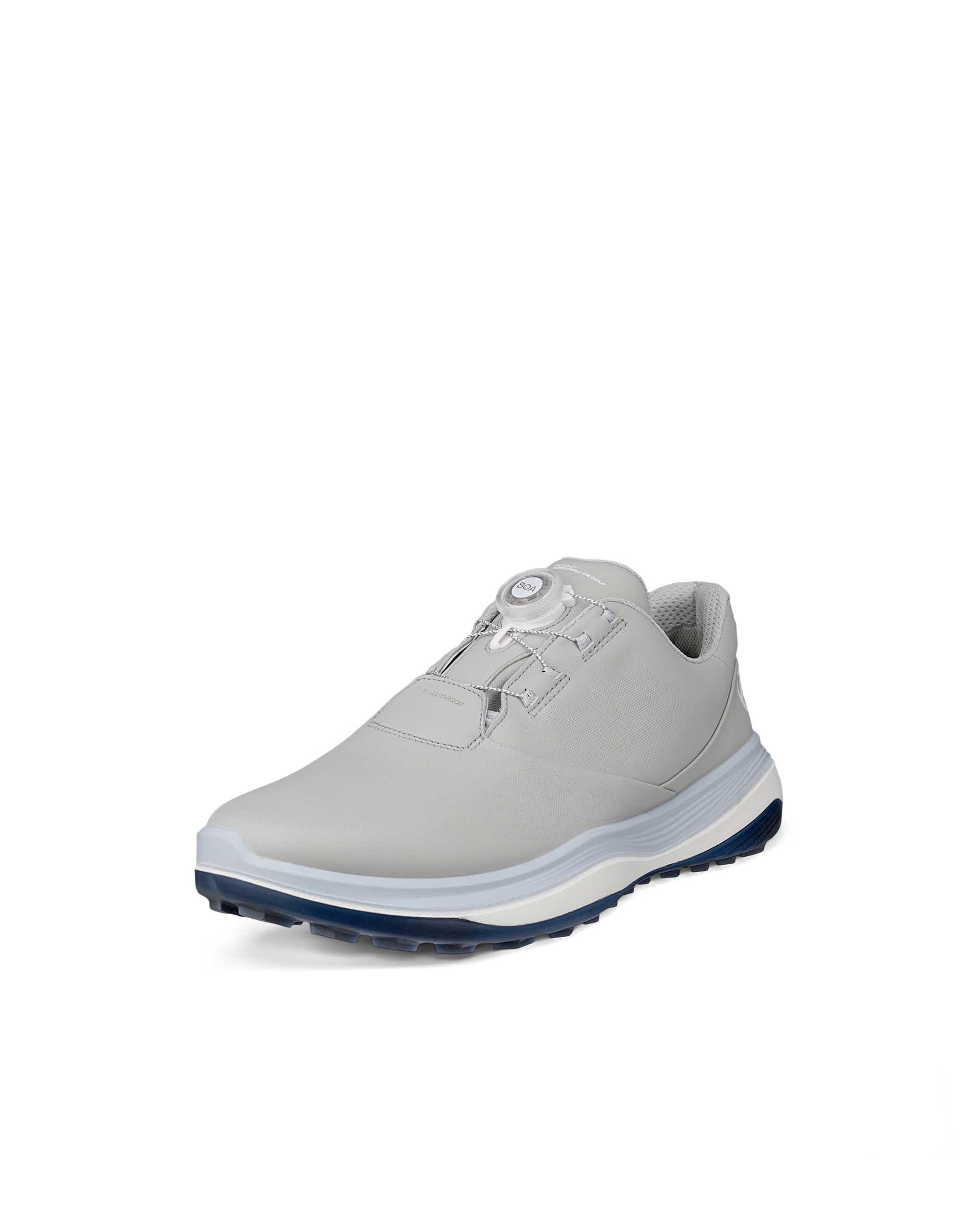 ECCO GOLF LT1 BOA Men メンズ レザーウォータープルーフゴルフシューズ - グレー - Main