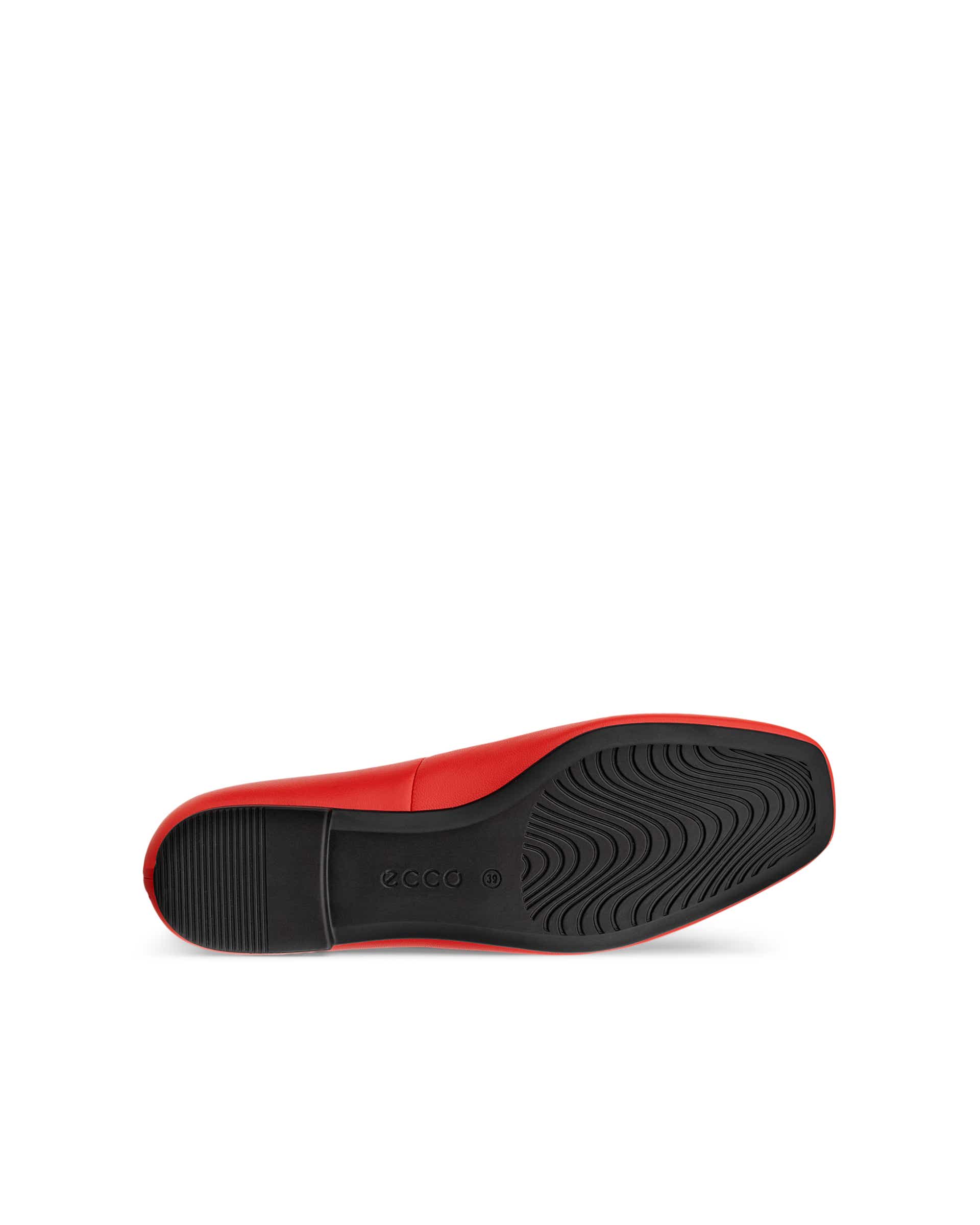 ECCO Margot ウィメンズ レザーバレリーナ - レッド - Sole