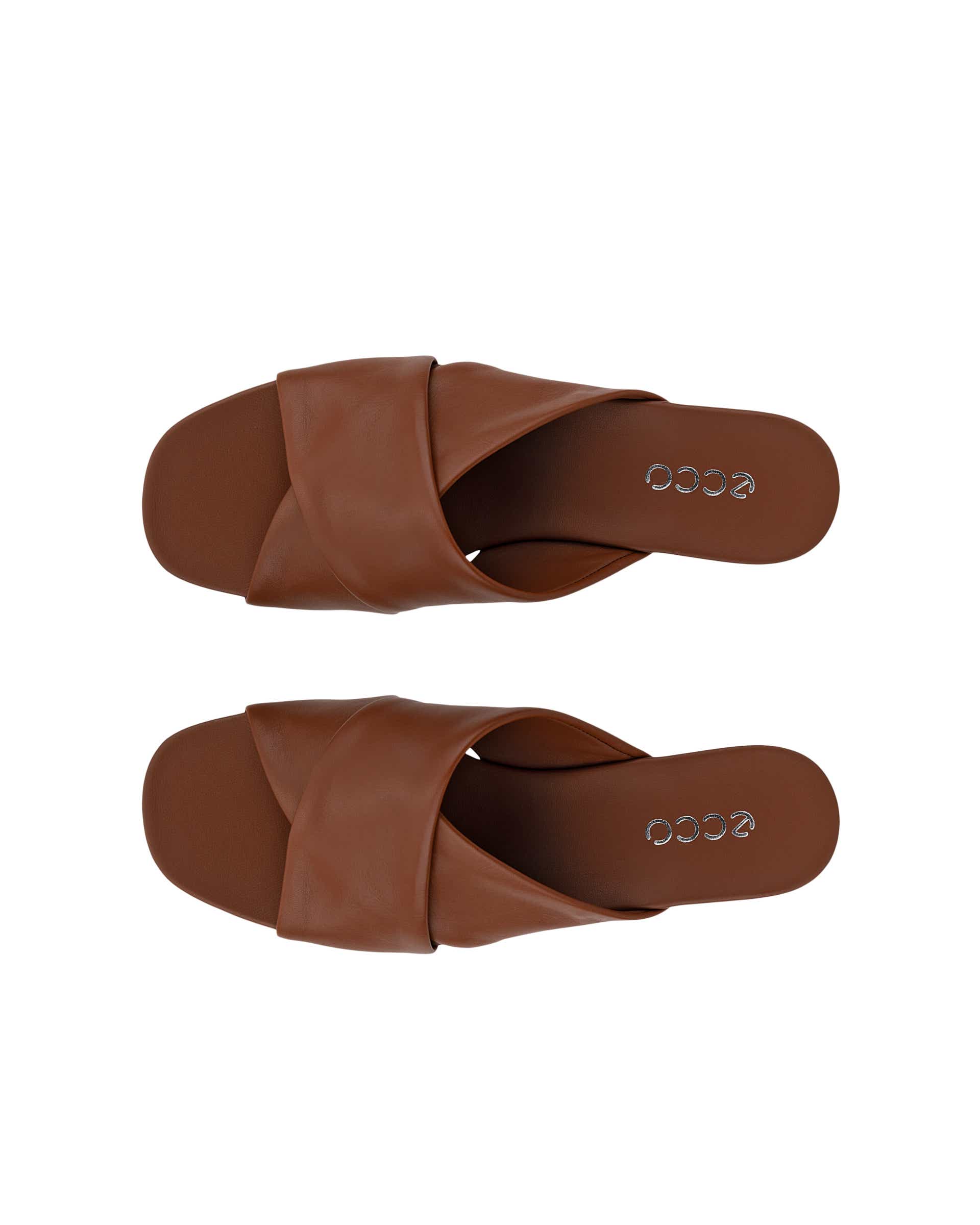 ECCO ASTRID WEDGE WOMEN'S SLIDE - Brown - Top left pair