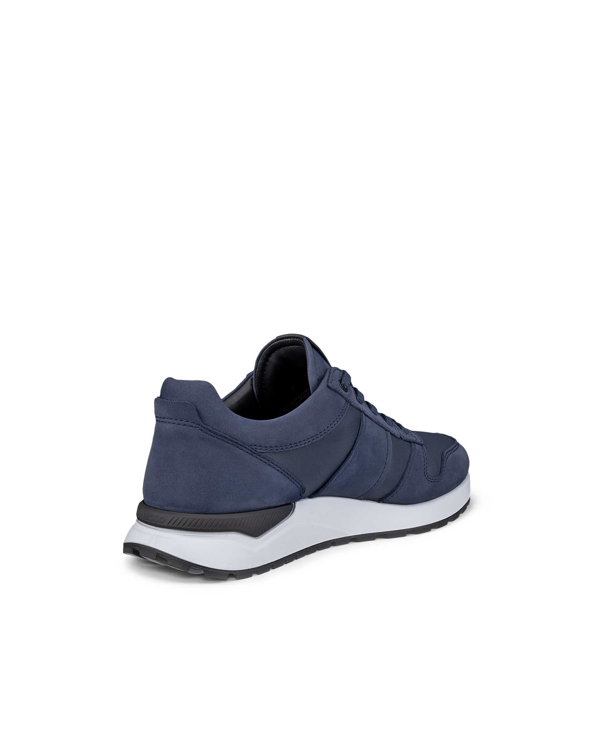 Men's ECCO® ASTIR NEO Leather Sneaker - Blue - Back