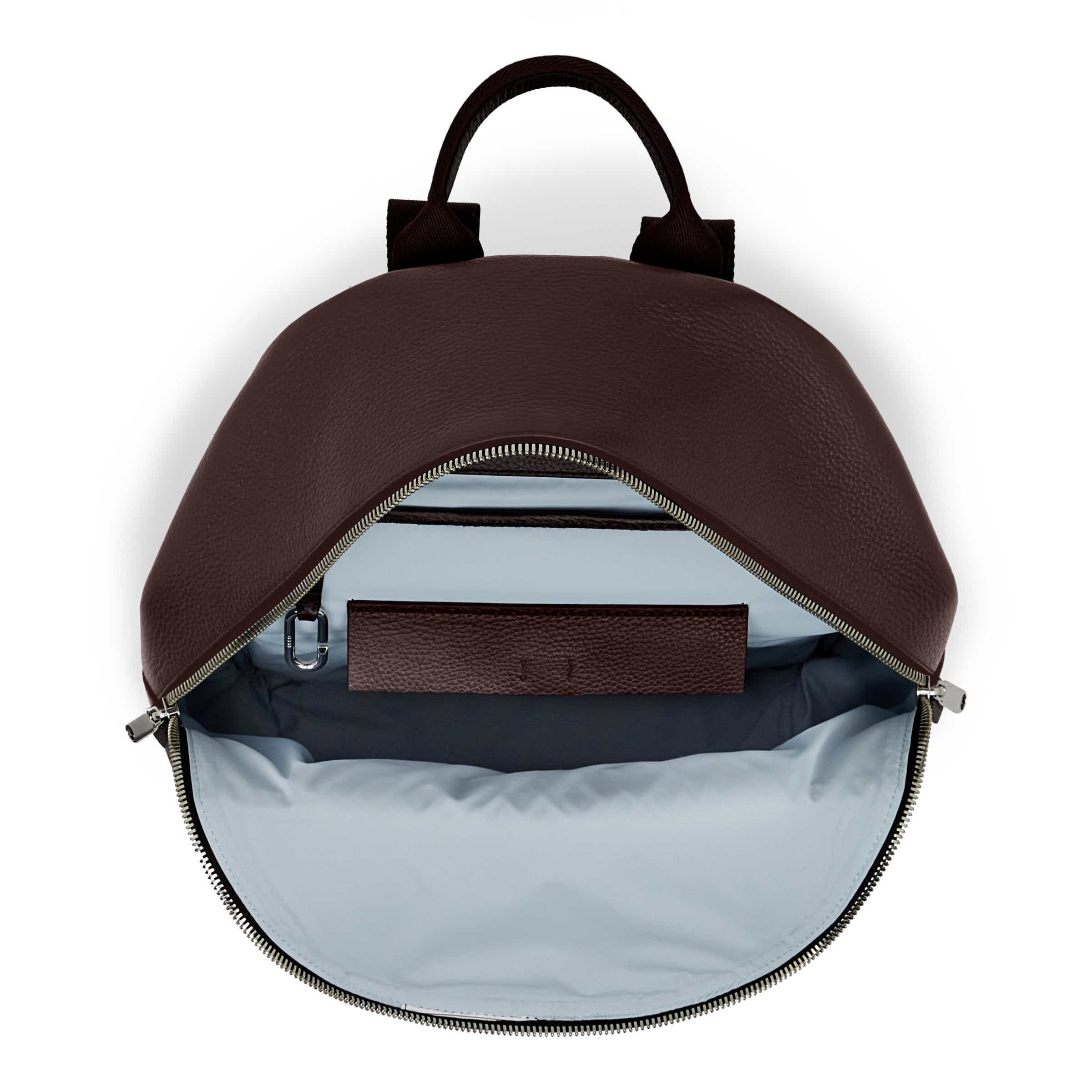 ECCO Round Pack Large レザーバックパック - Brown - Birdeye