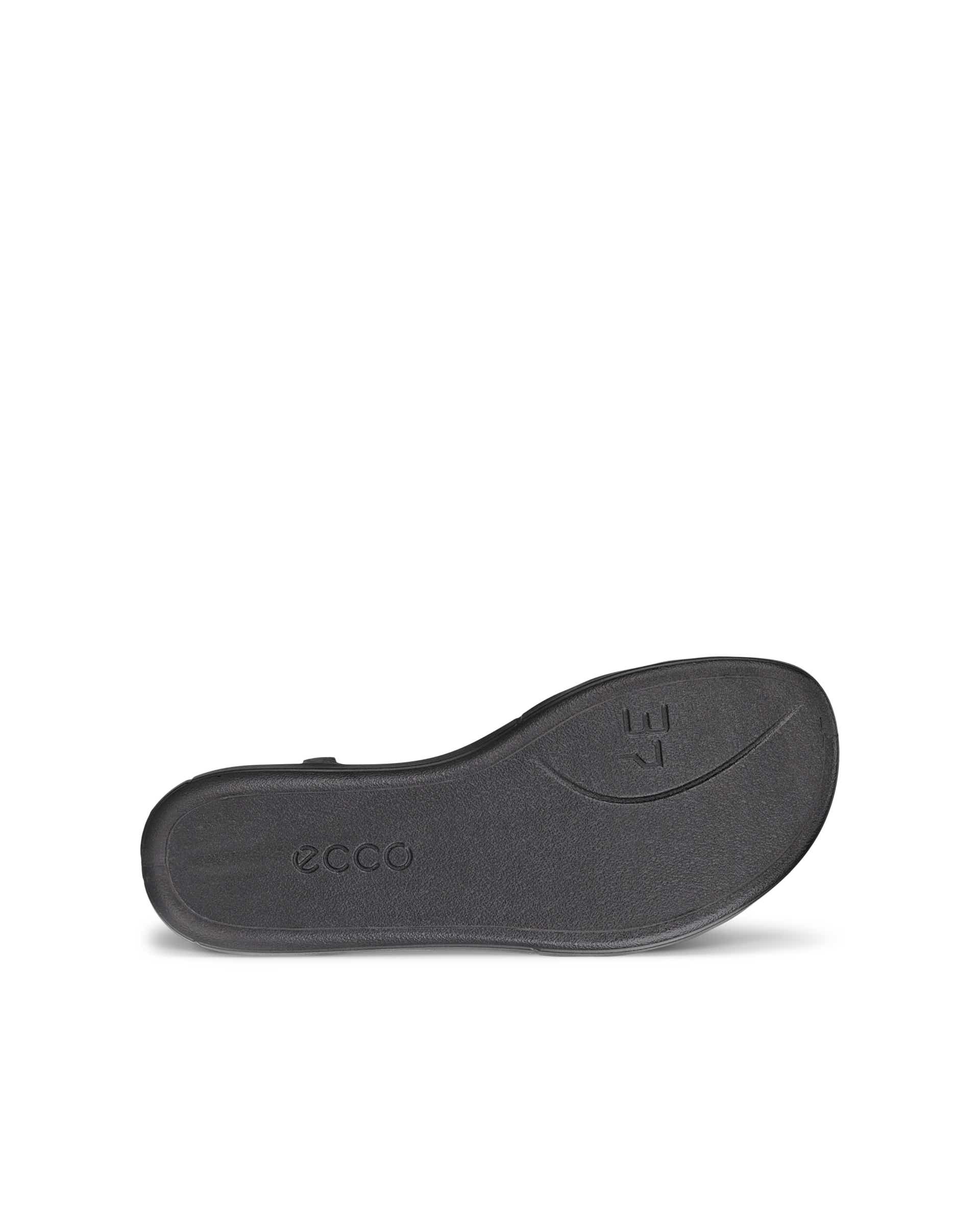 ECCO Simpil Sandal ウィメンズ ヌバックフラットサンダル - ブラック - Sole