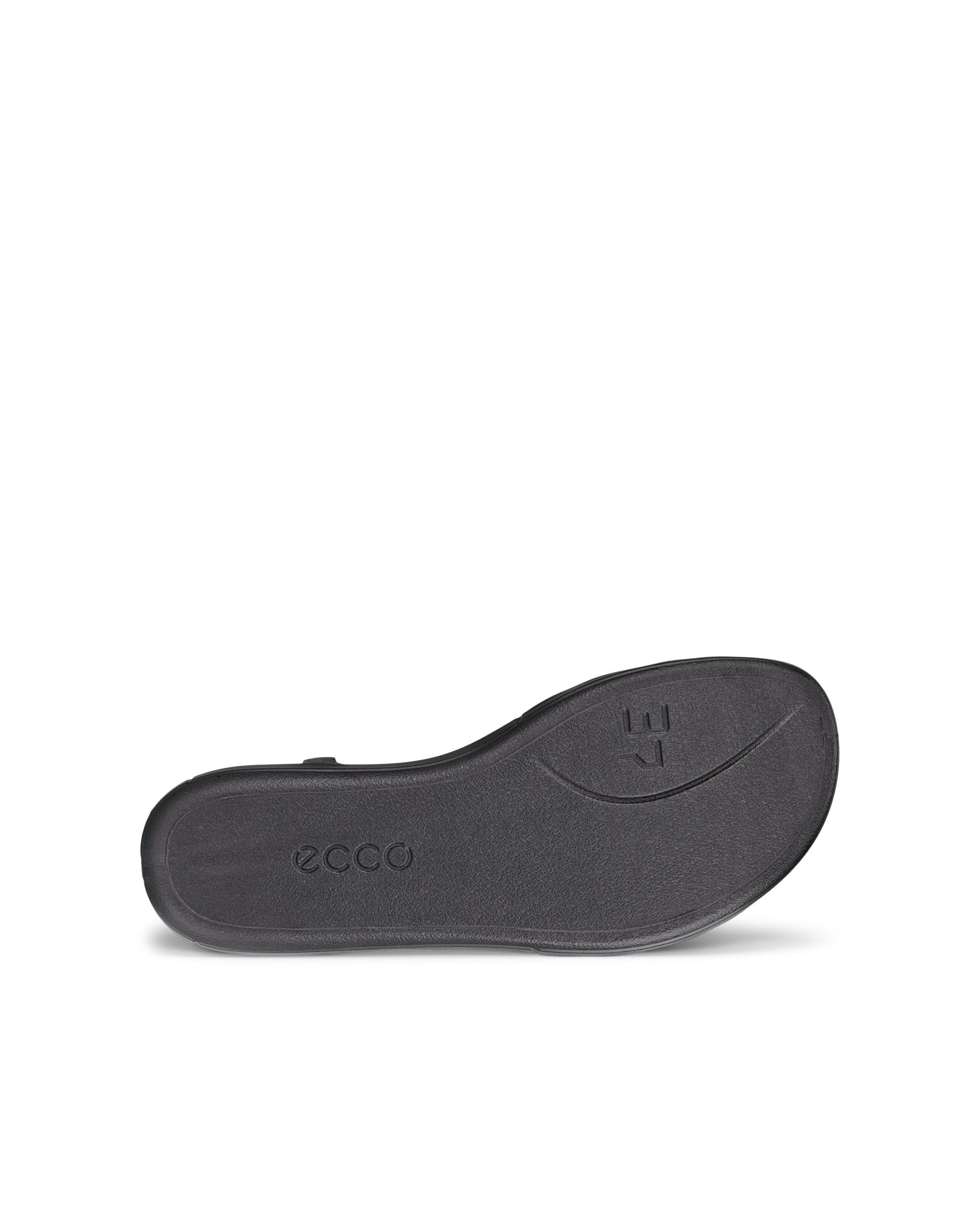 ECCO Simpil Sandal ウィメンズ ヌバックフラットサンダル - ブラック - Sole