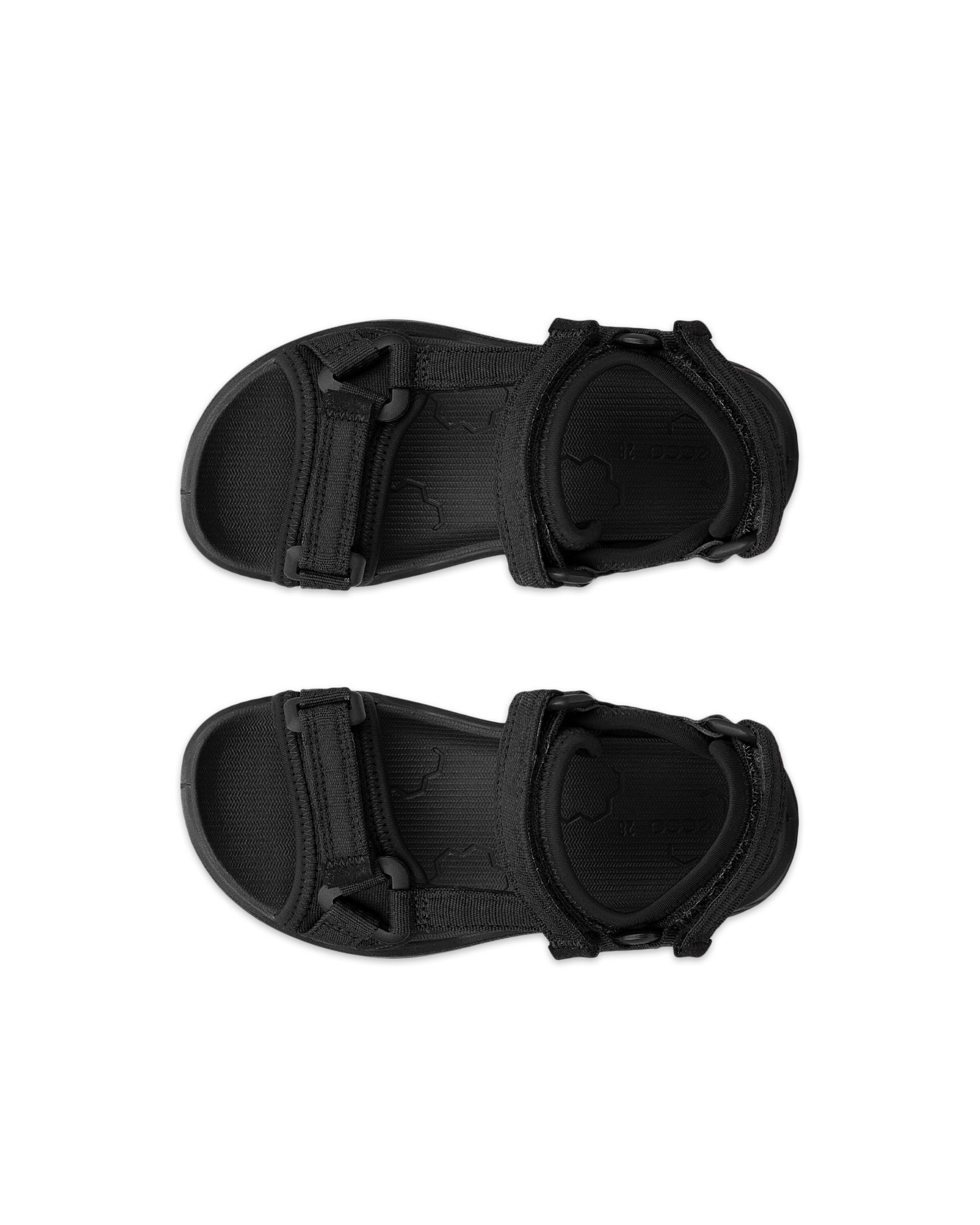 Dziecięce tekstylne sandały ECCO® X-TRINSIC - Czarny - Top left pair