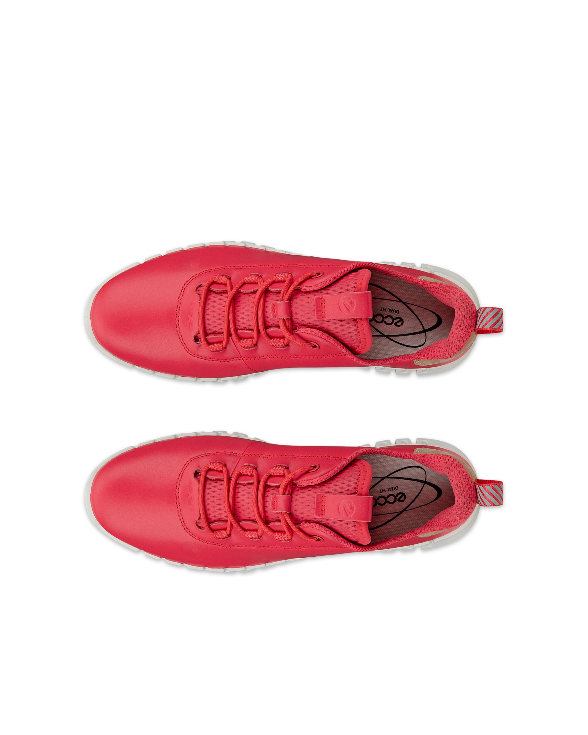Dámské kožené tenisky ECCO® Gruuv - Růžová - Top left pair