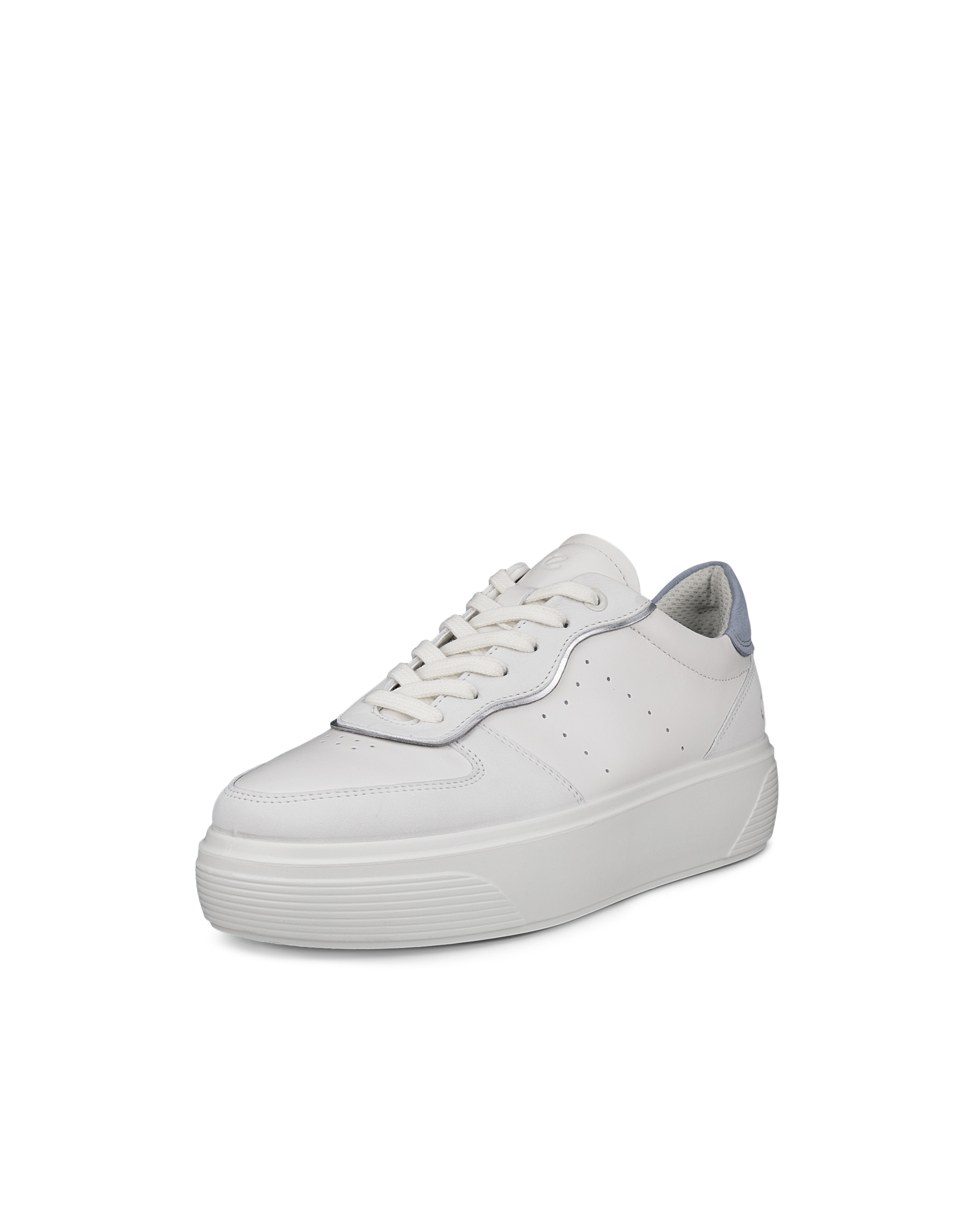ECCO® Street Platform nahast vabaajajalats naistele - Valge - Main