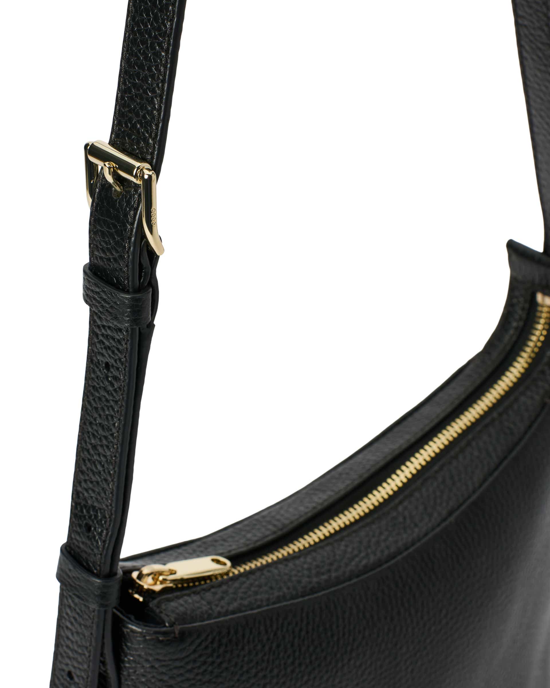 ECCO® COVE CROSSBODY Damen Umhängetasche aus Leder - Schwarz - Detail-1