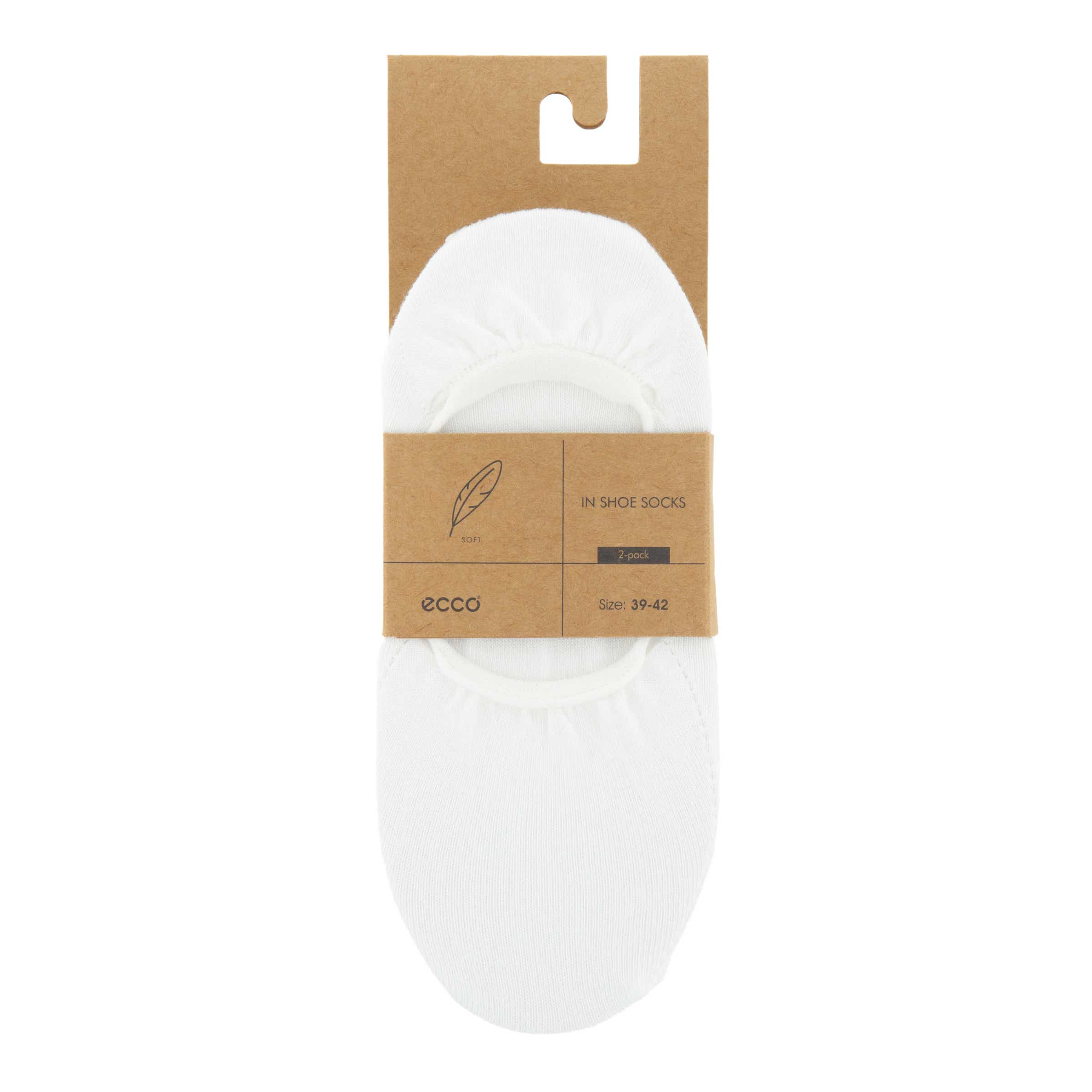 Unisex ECCO® Soft Touch Footies (2-Pack) - White - Detail-2