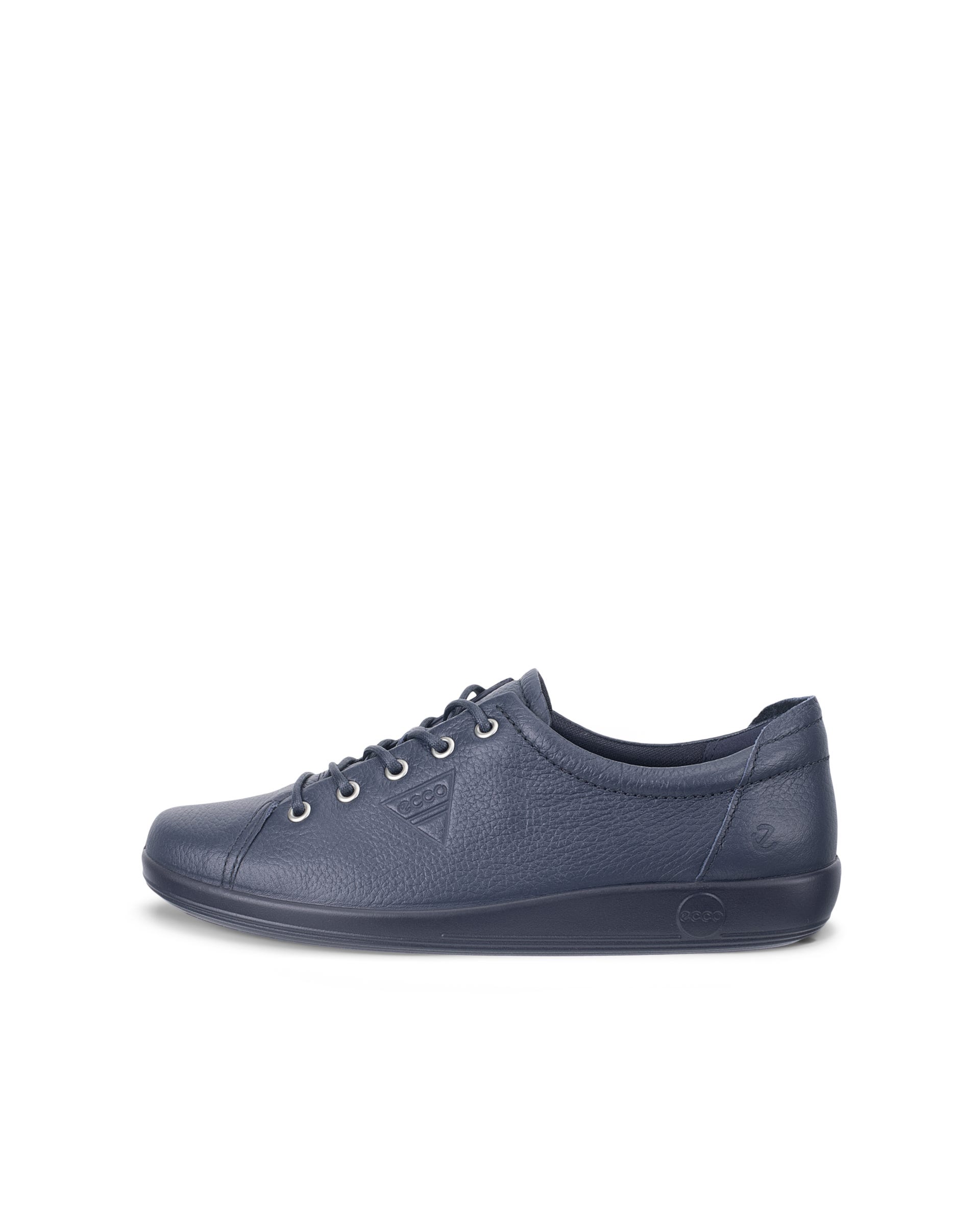 ECCO® SOFT 2.0 női fűzős bőrcipő - Kék - Outside