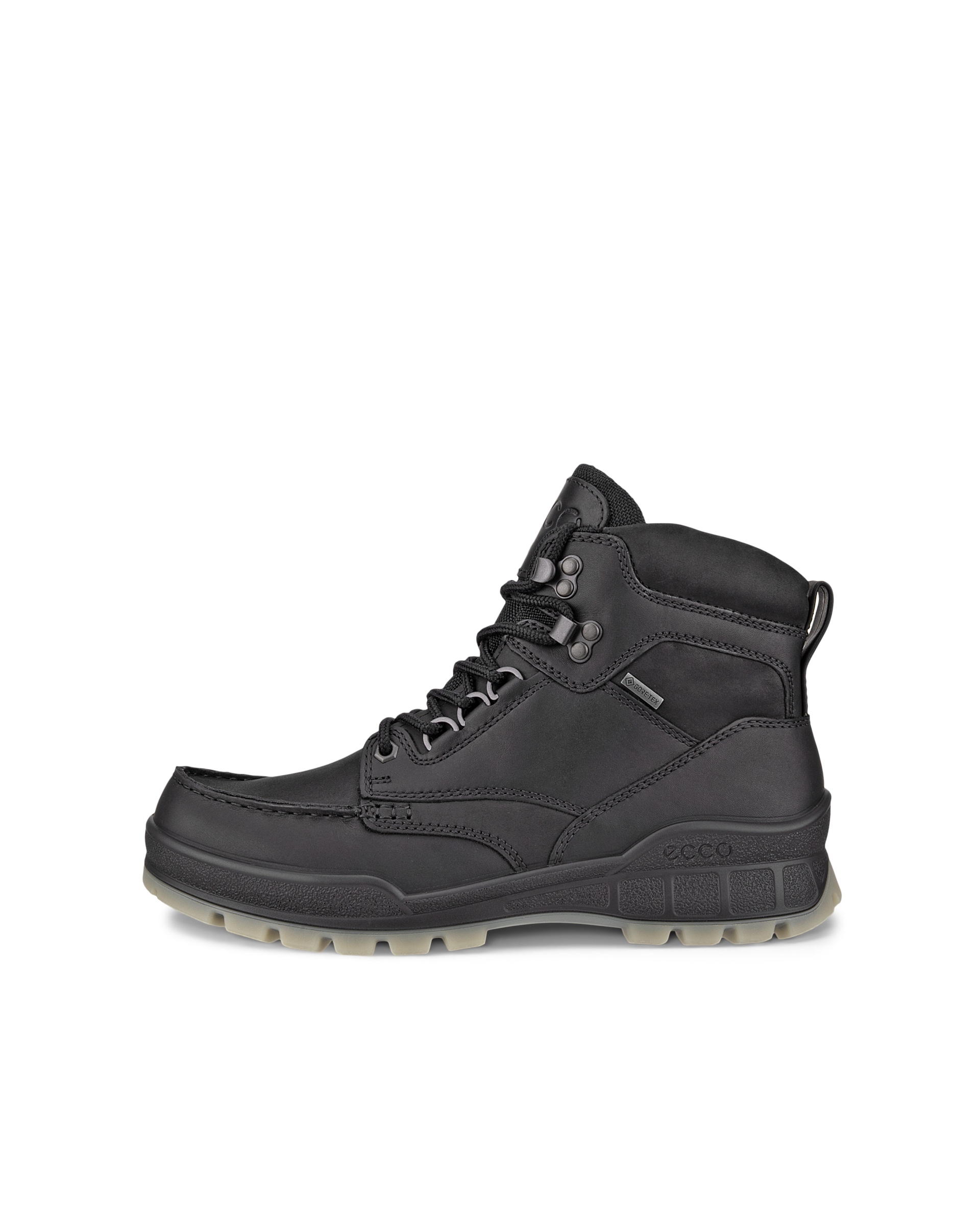 Botas caminhada meio cano Gore-Tex couro homem ECCO® Track 25 - Preto - Outside