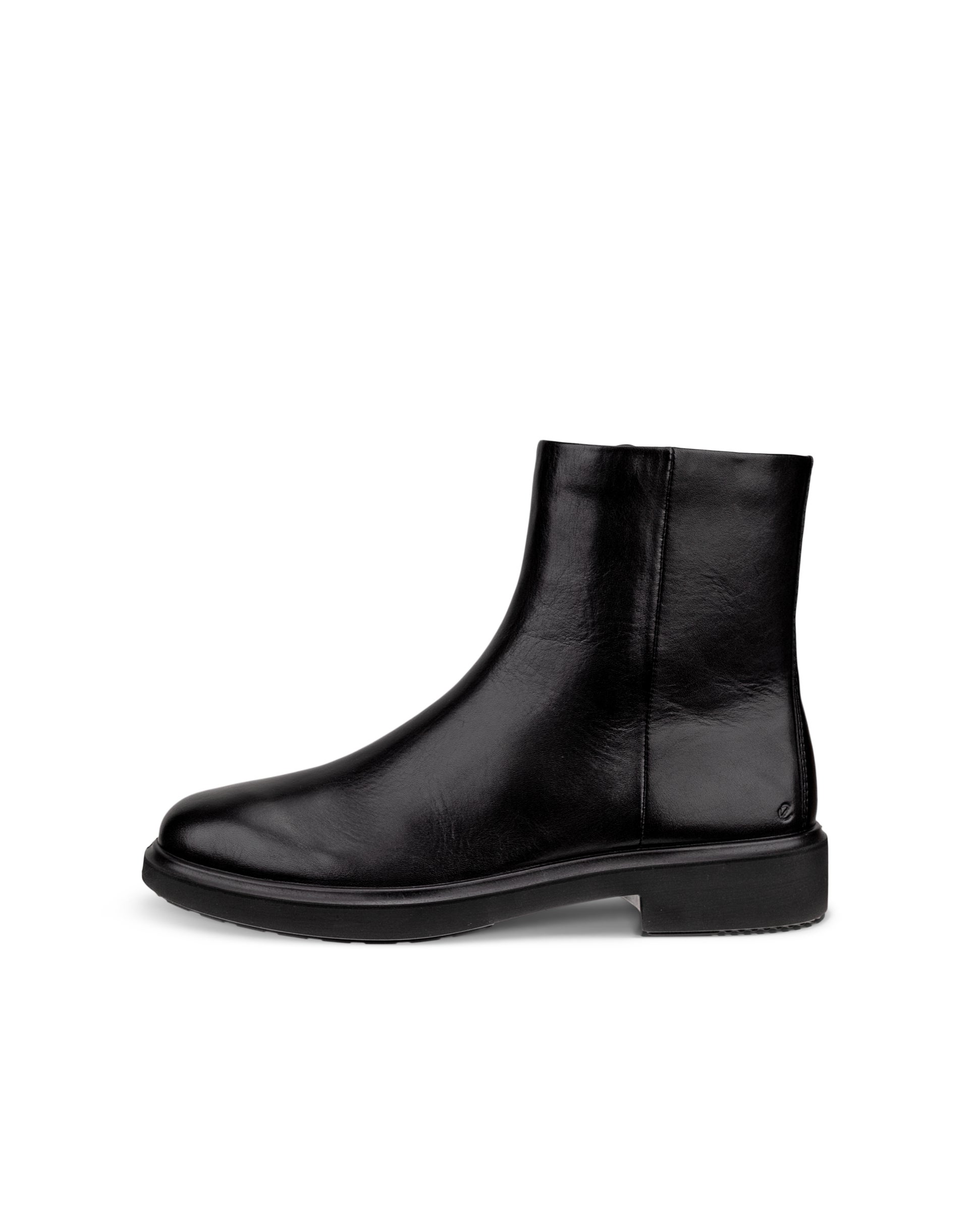 Women's ECCO® Metropole Amsterdam Leather Ankle Boot - Black - Outside