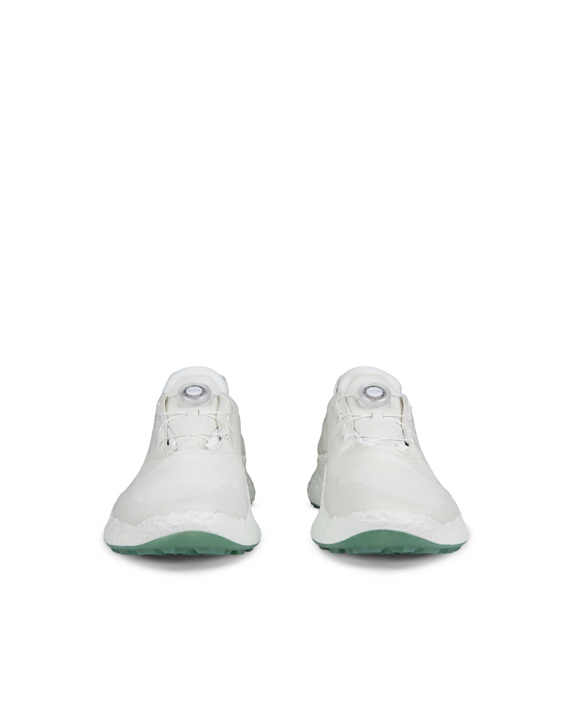 Moški vodoodporni usnjeni čevlji za golf ECCO® Golf BIOM H5 - Bela - Front pair