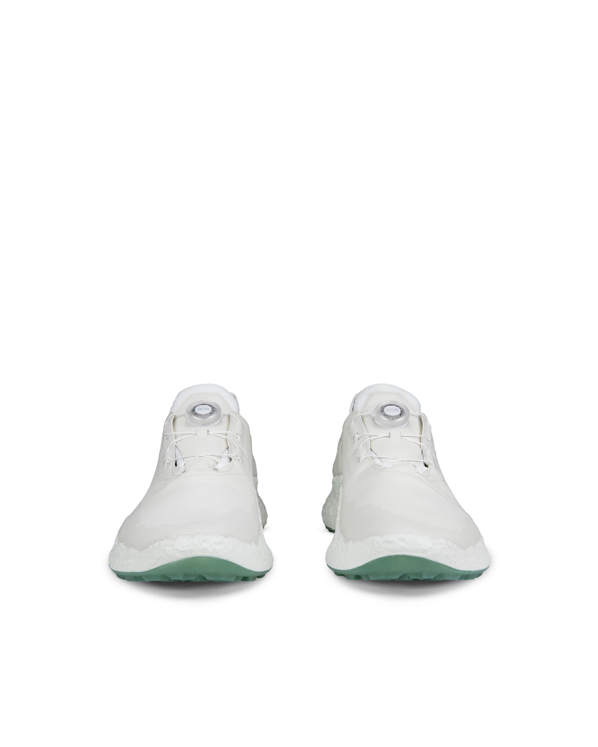 Moški vodoodporni usnjeni čevlji za golf ECCO® Golf BIOM H5 - Bela - Front pair