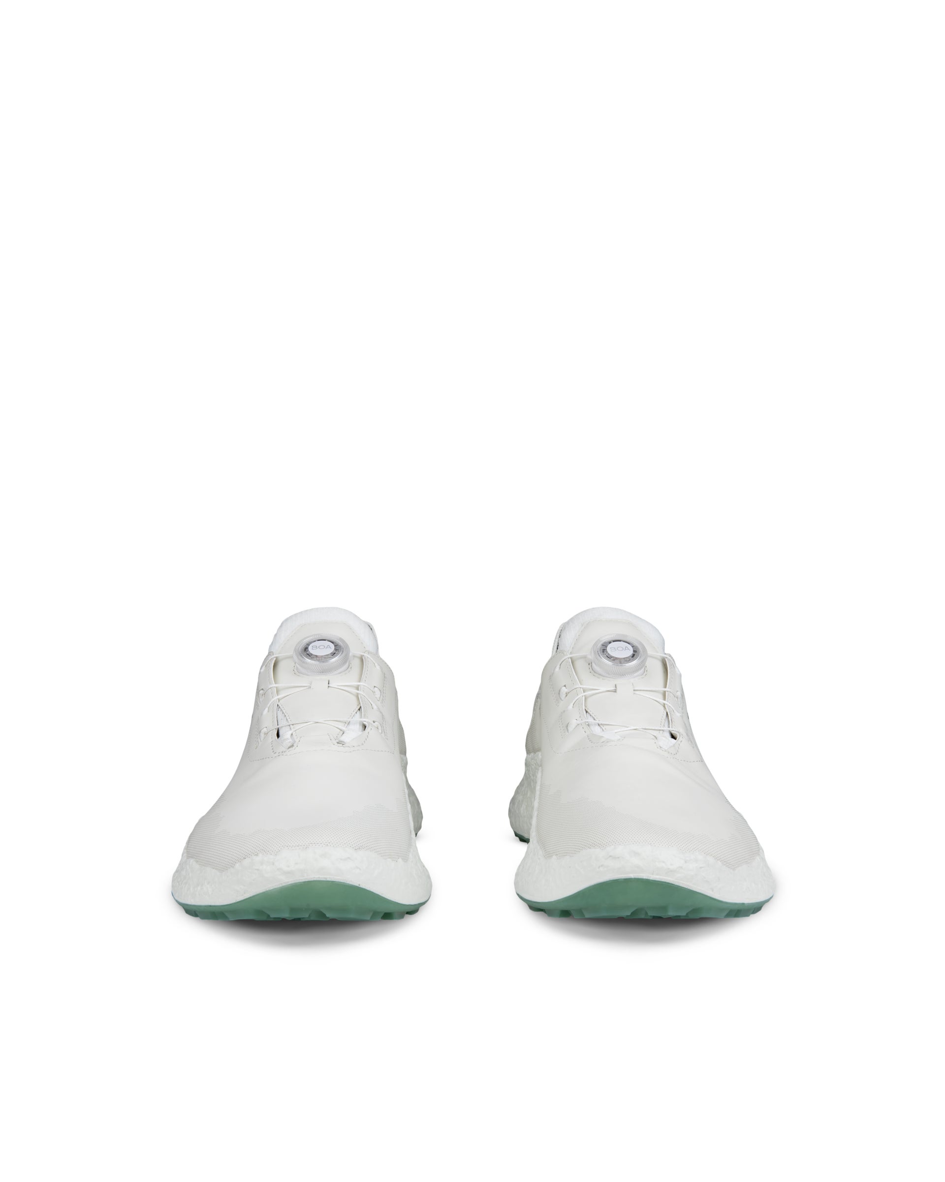 Pánska kožená nepremokavá golfová obuv ECCO® Golf BIOM H5 - Biela - Front pair