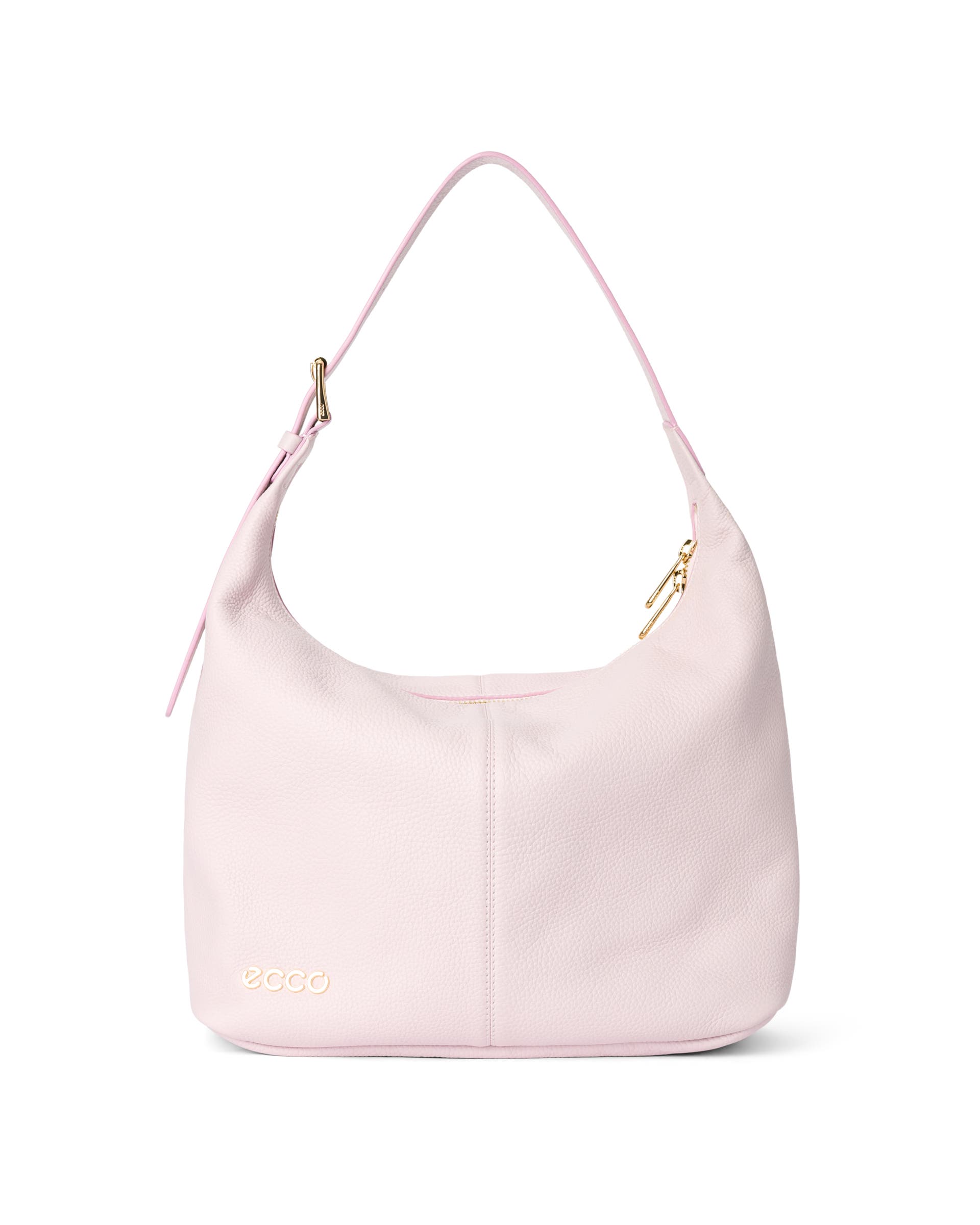 ECCO® Soft Medium Pebbled Leather Hobo Bag - Pink - Main