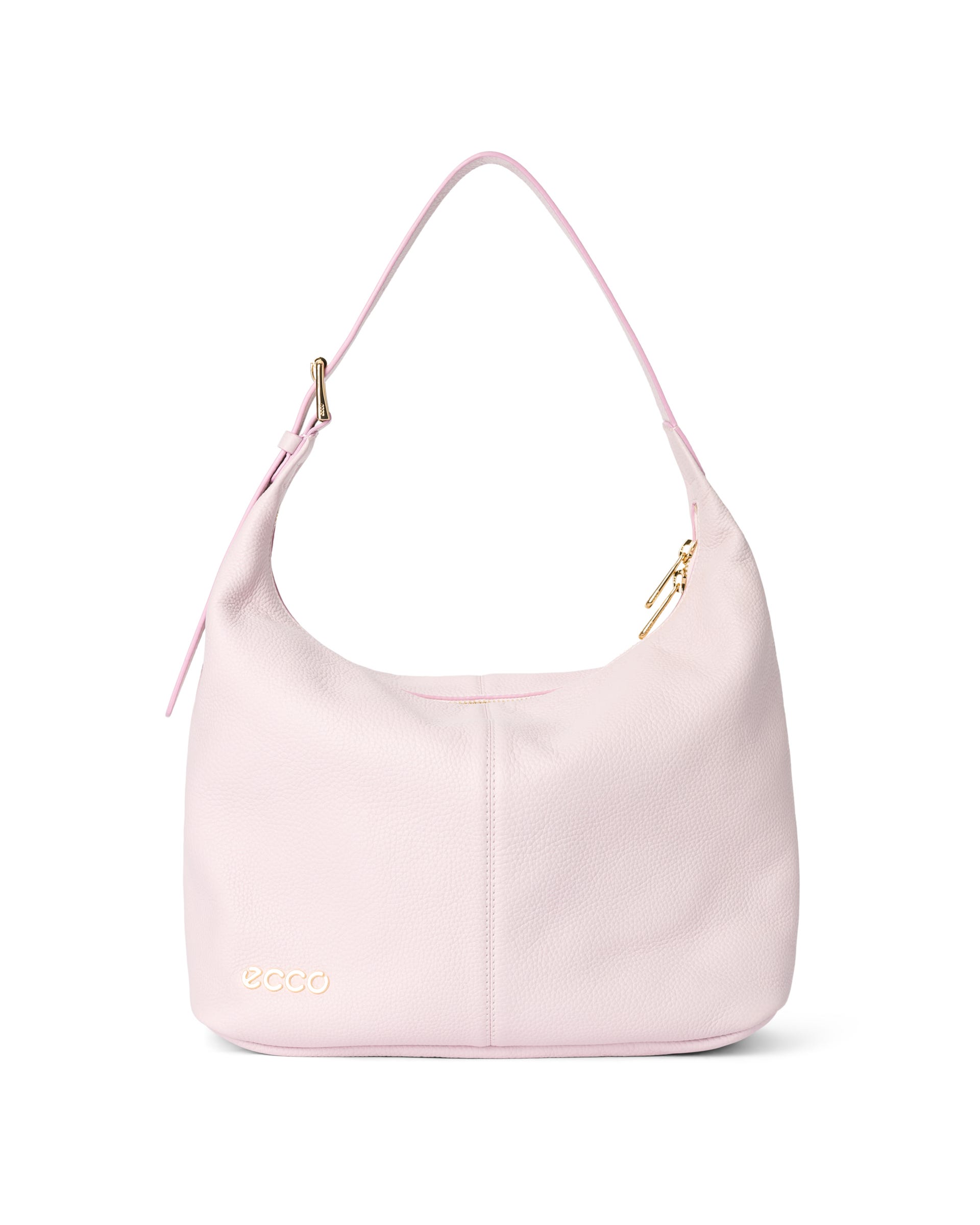 ECCO® Soft Medium Pebbled Leather Hobo Bag - Pink - Main