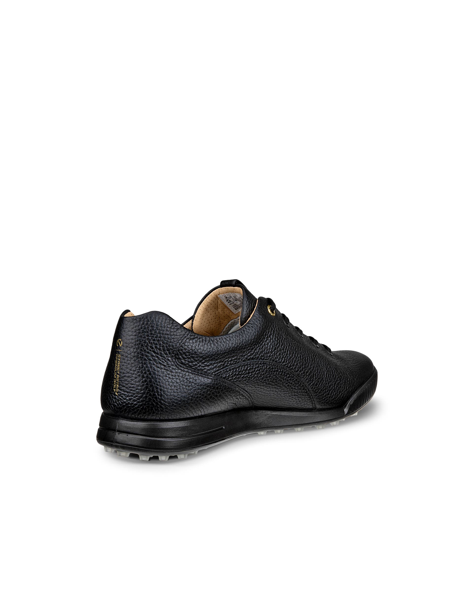 ECCO® GOLF STREET RETRO Herren Wasserdichte Golfschuh aus Leder - Schwarz - Back