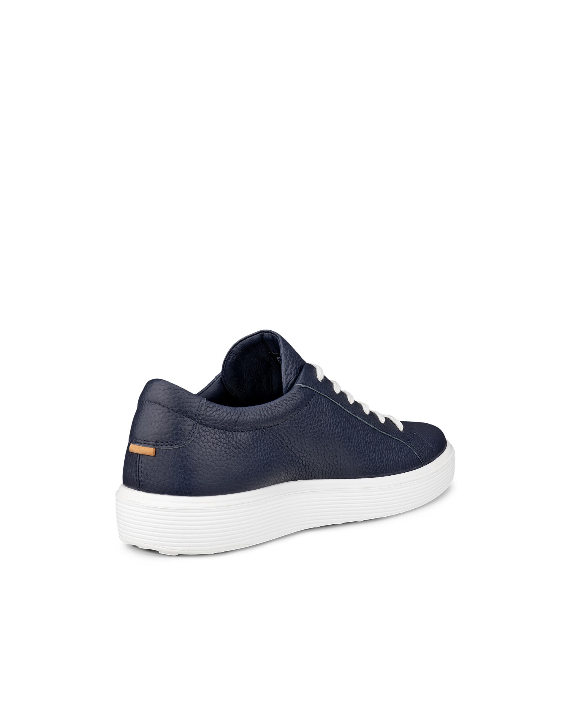 ECCO® Soft 60 baskets en cuir pour homme - Bleu - Back