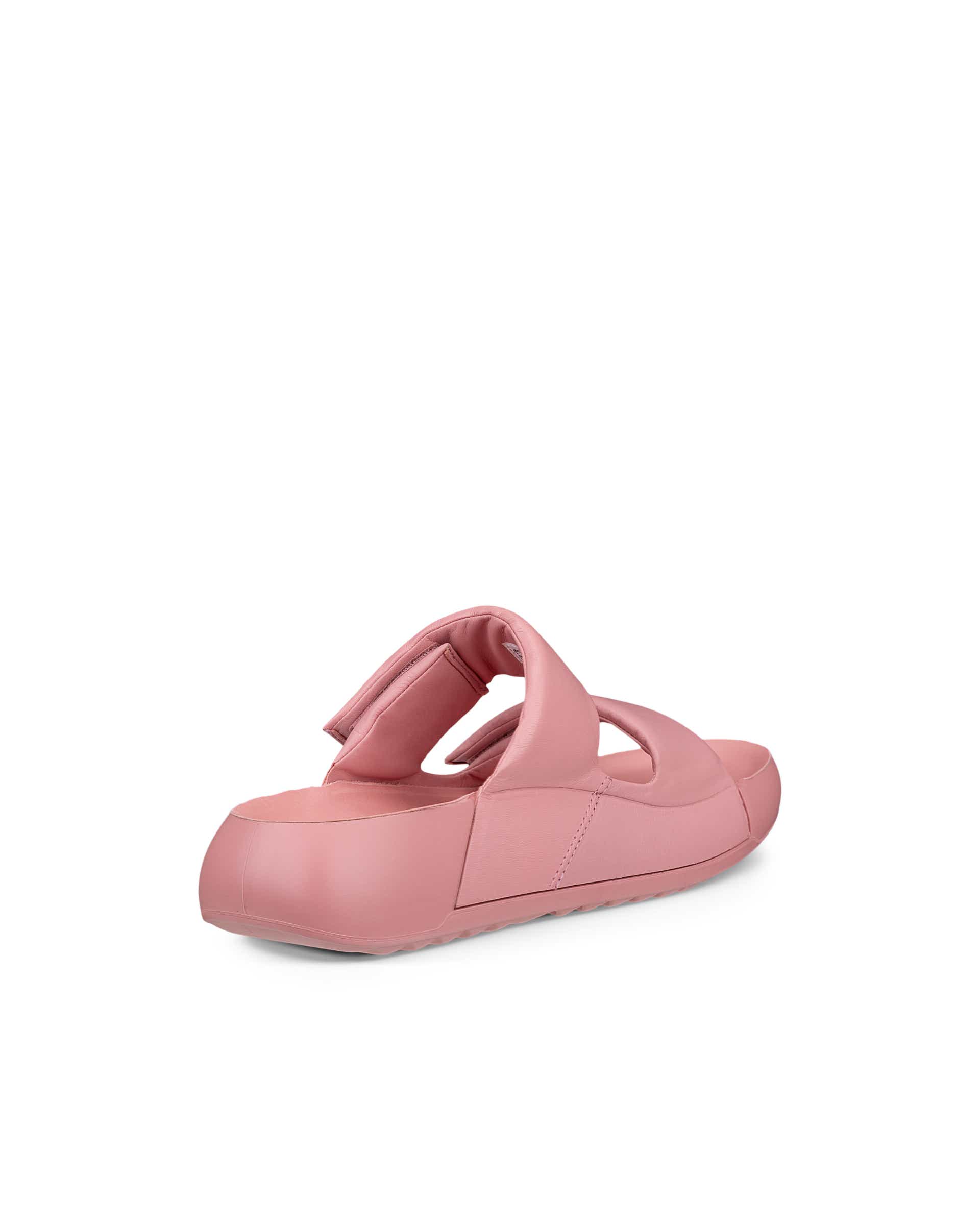 ECCO® Cozmo PF sandale en cuir deux brides  pour femme - Rose - Back