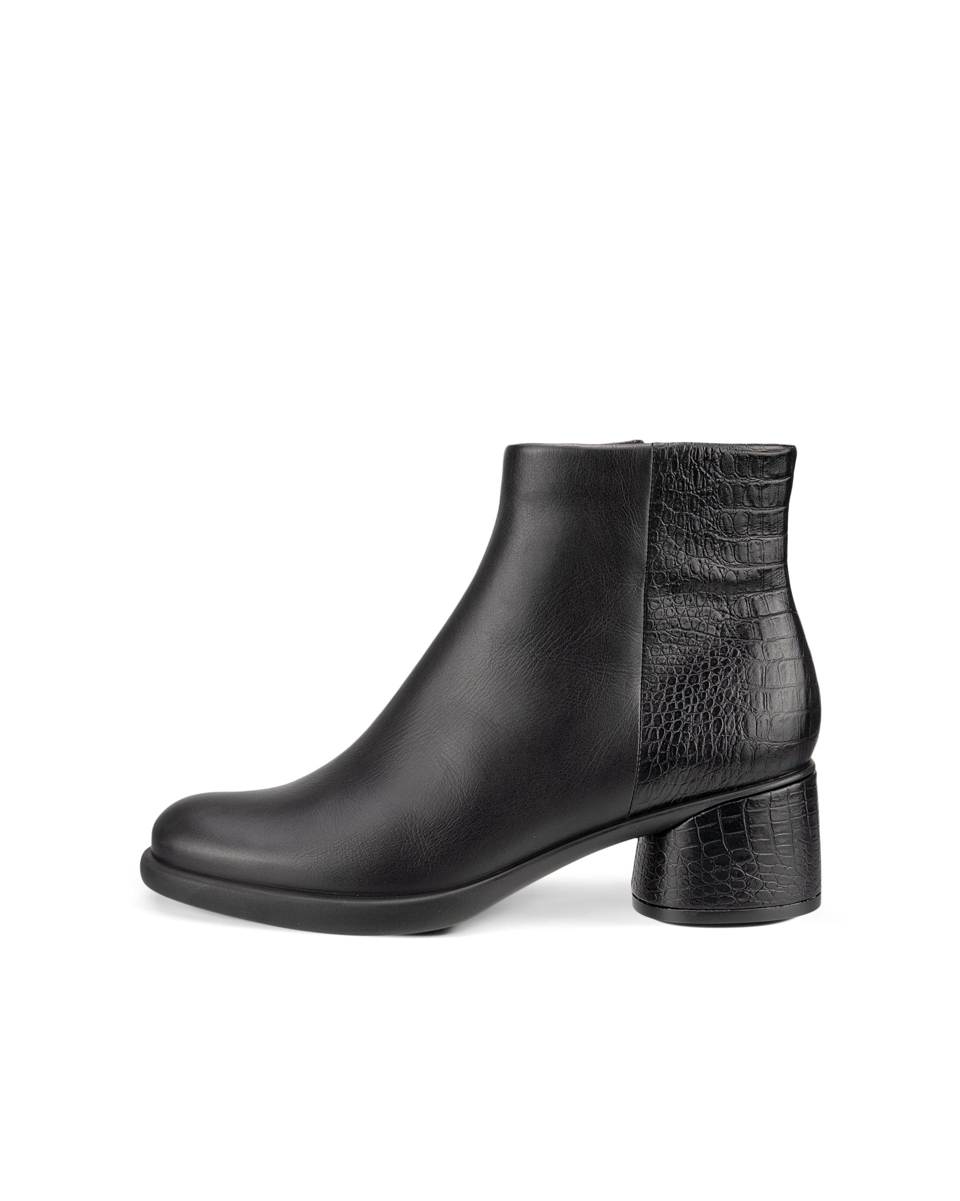 ECCO Sculpted LX 35 ウィメンズ レザーミッドカットブーツ - ブラック - Outside