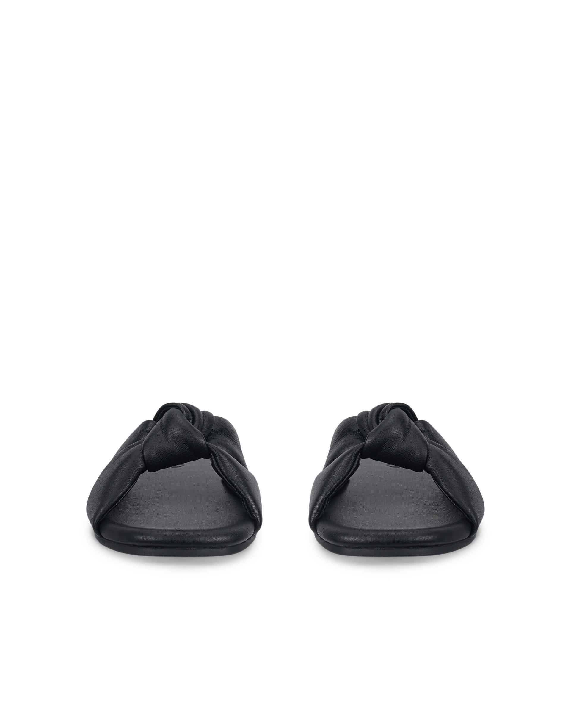 Dámské kožené pantofle ECCO® MARYLOU - Černá - Front pair