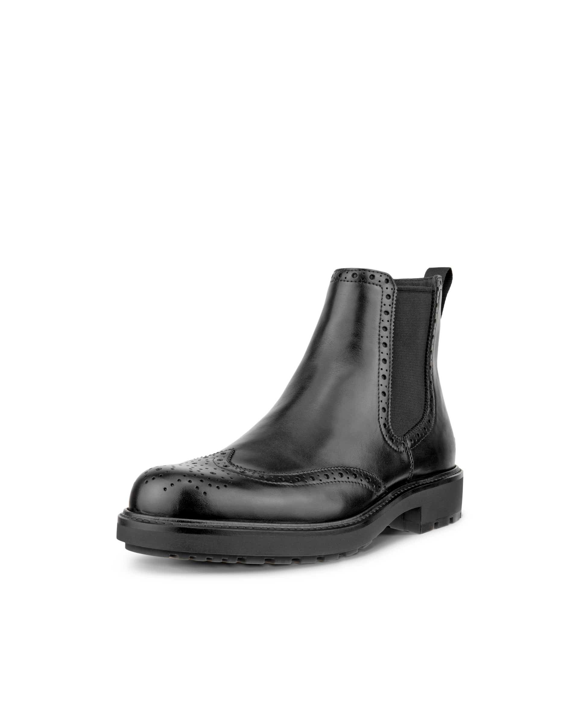 ECCO Metropole Oslo メンズ レザーチェルシーブーツ | ブラック ECCO Metropole Oslo メンズ レザーチェルシーブーツ | ブラック