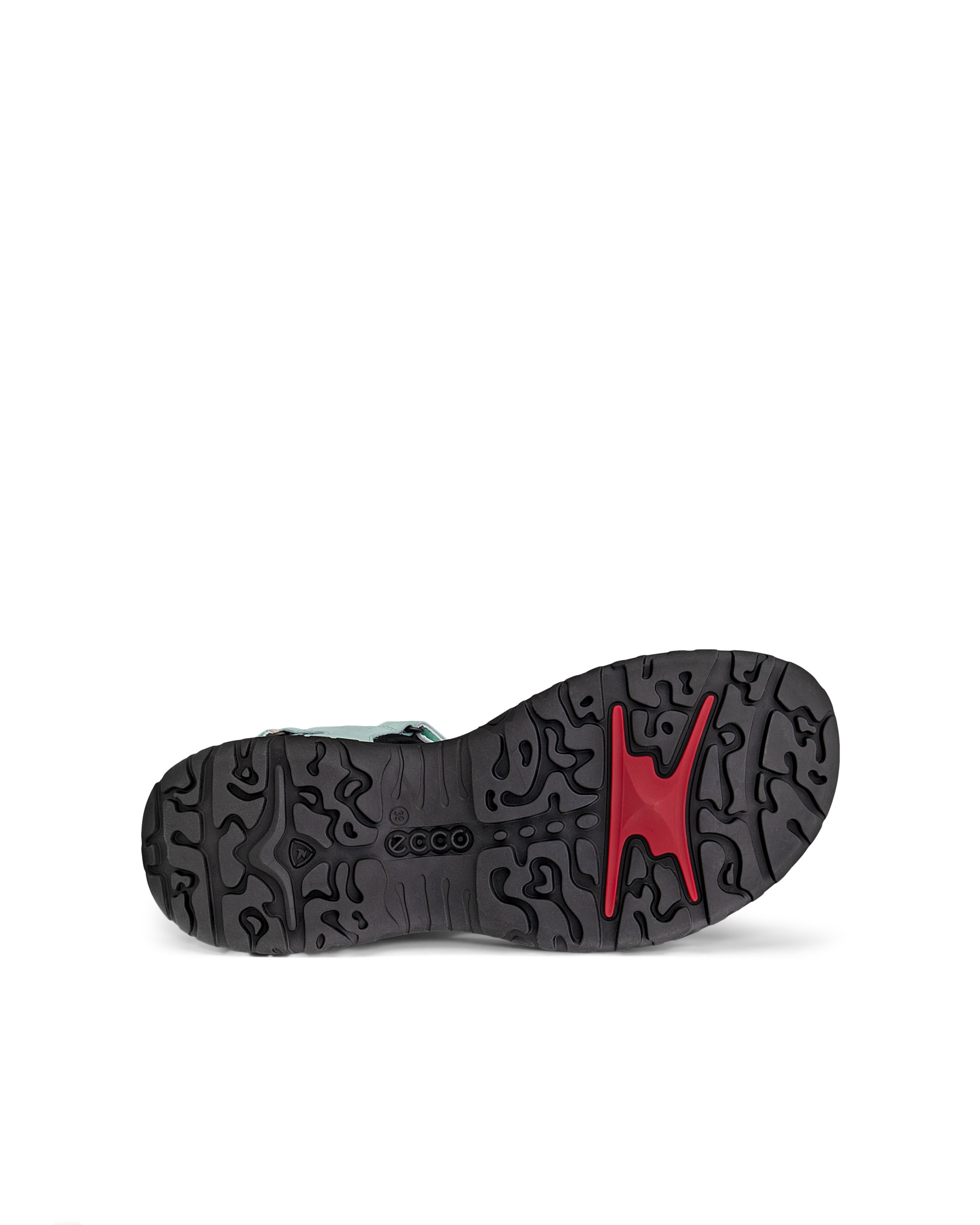 Sandalias con dos tiras de nobuk ECCO® Offroad Roam para mujer - Verde - Sole
