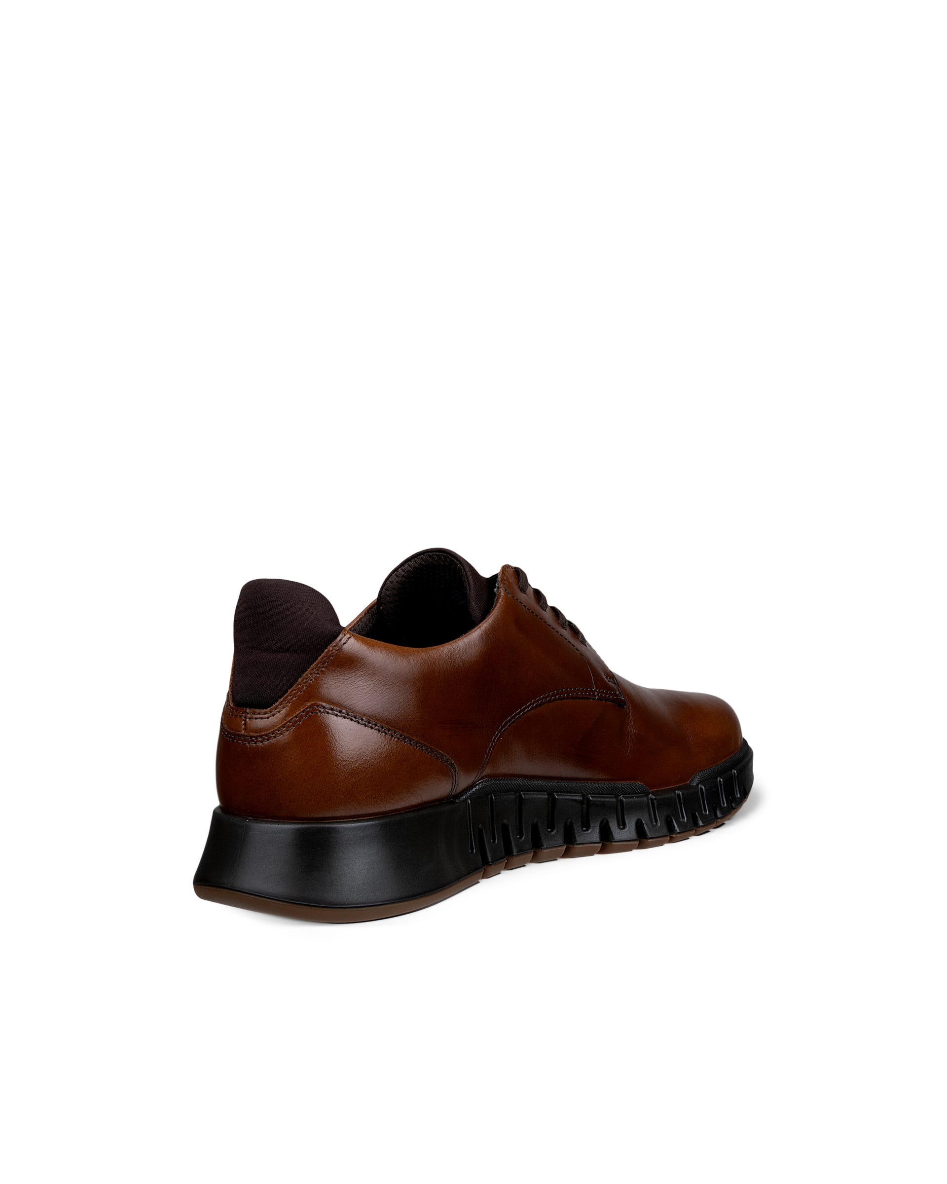 Men's ECCO® GRUUV STUDIO Leather Derby Shoe - Brown - Outside