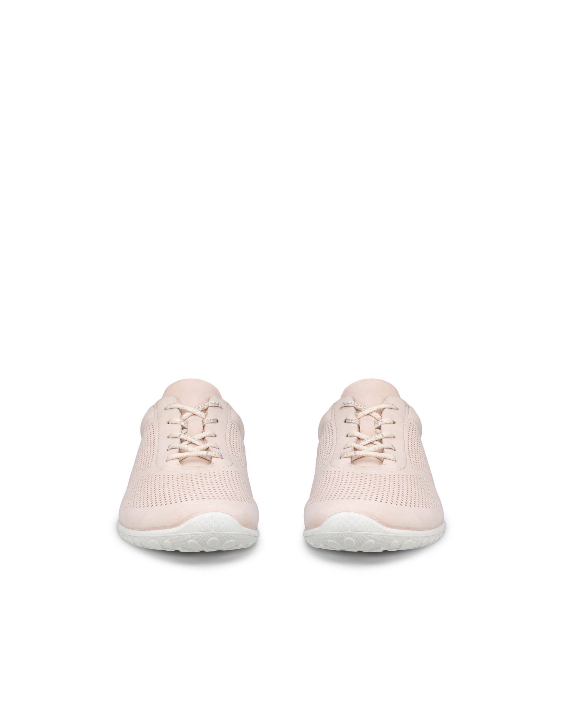 Damskie sznurowane buty z nubuku ECCO® BIOM LITE - Różowy - Outside