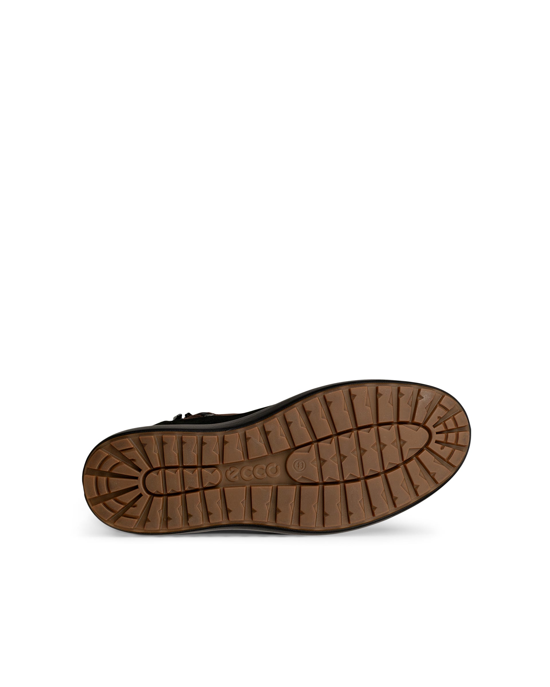 Men's ECCO® SOFT 7 TRED Nubuck Gore-Tex Mid-Cut Boot - Brown - Sole