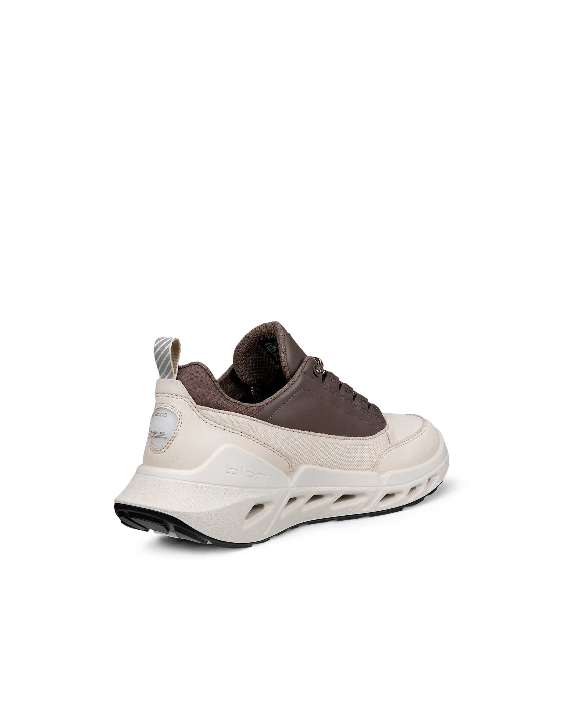 ECCO® BIOM 720 baskets en cuir Gore-Tex pour femme - Beige - Back