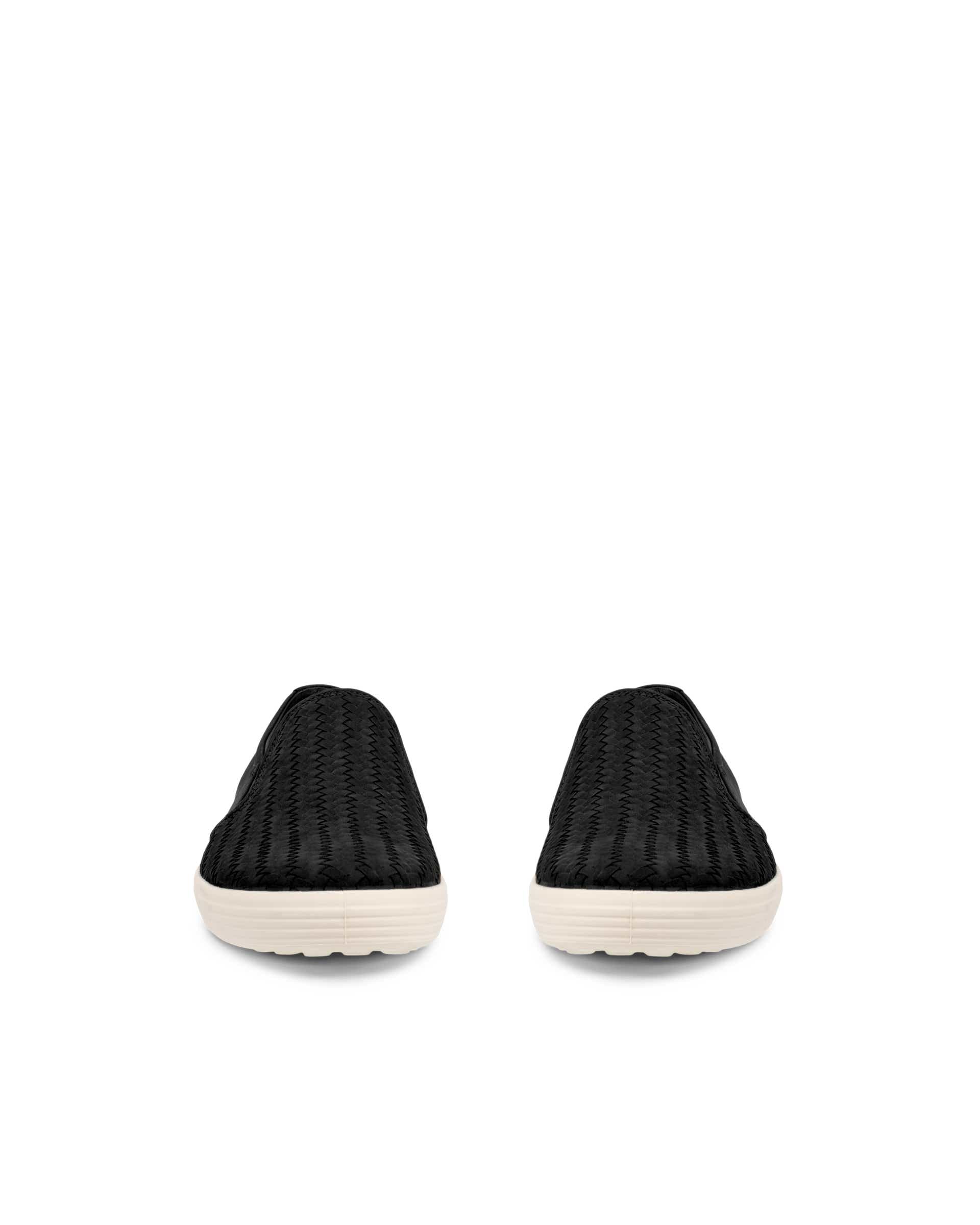 ECCO® Soft 7 Herren Nubuk-Slipper - Schwarz - Front pair