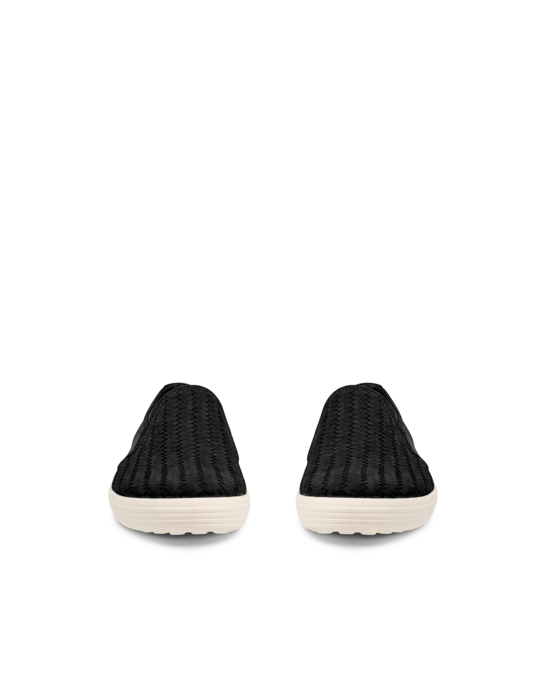 ECCO® Soft 7 Herren Nubuk-Slipper - Schwarz - Front pair
