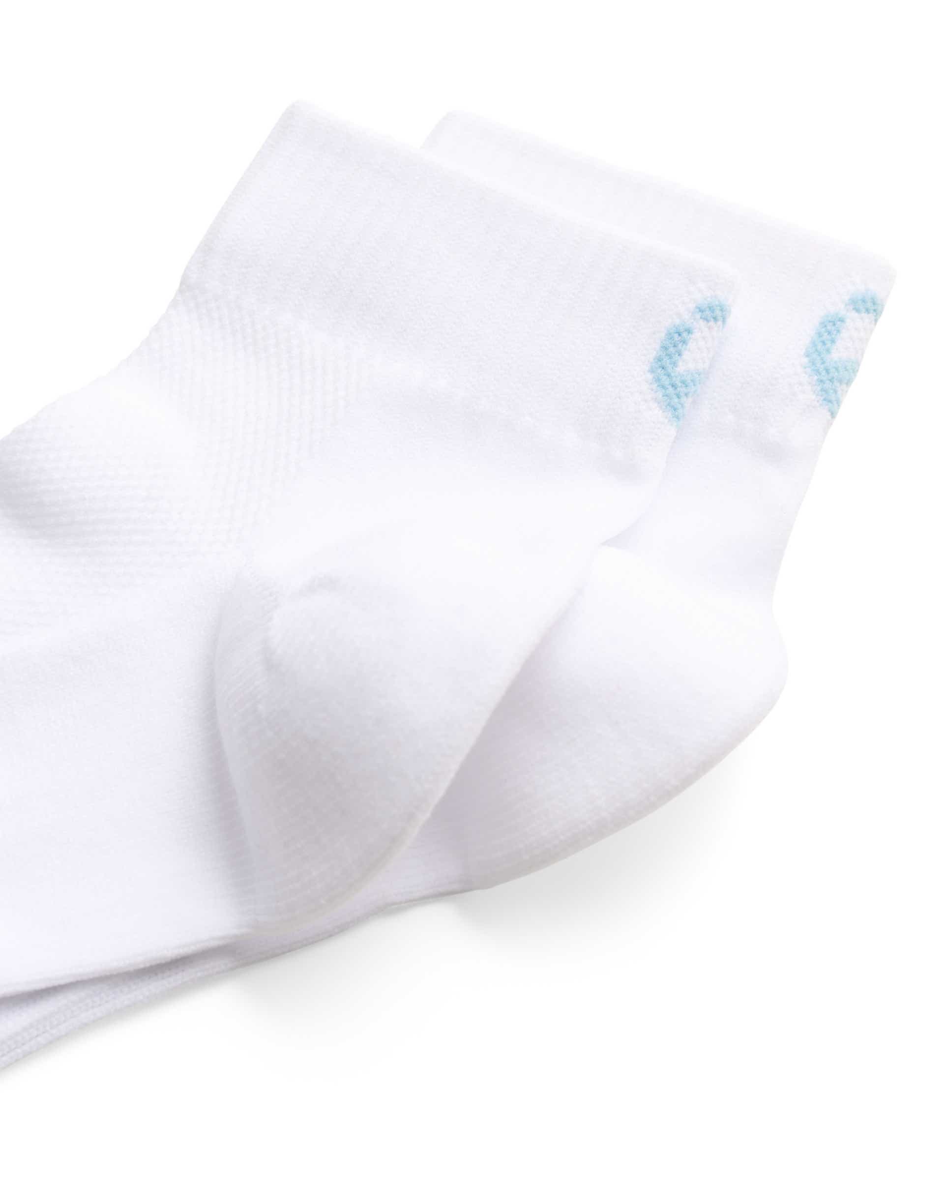 Unisex ECCO® ACTIVE EVERYDAY Ankle Socks - White - Birdeye