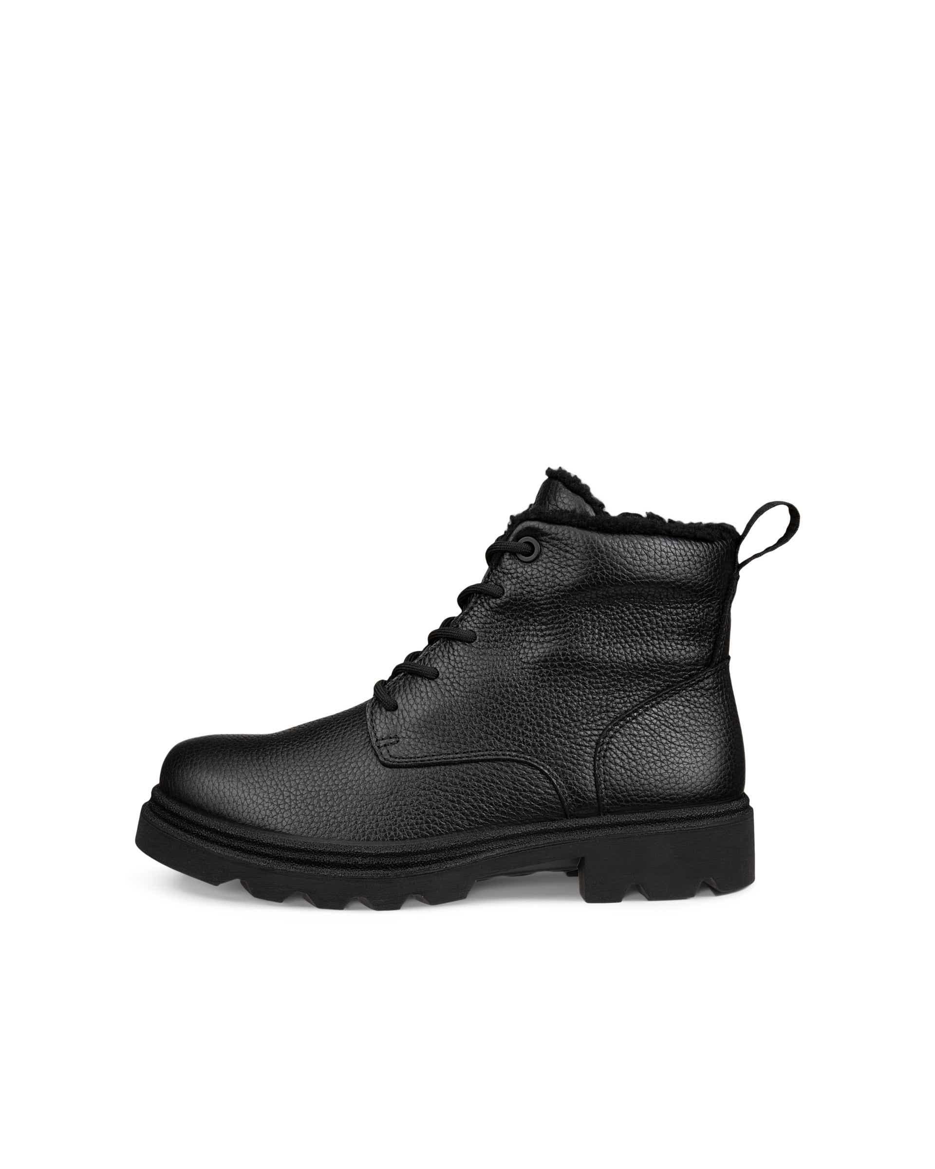 Botas impermeáveis couro mulher ECCO® GRAINER - Preto - Outside