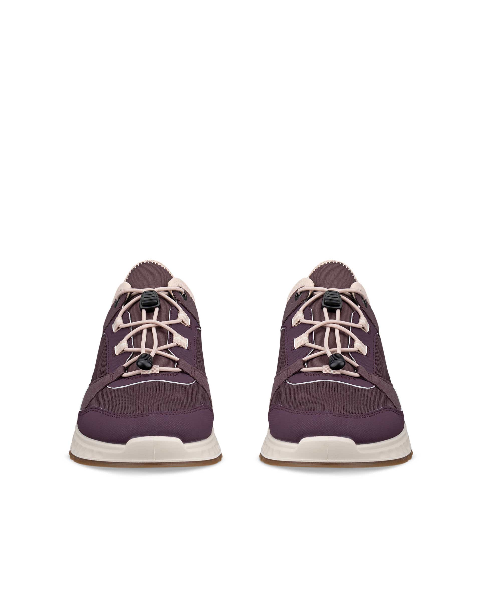 Women's ECCO® EXOSTRIDE Textile Gore-Tex Outdoor Trainer - Purple - Front pair