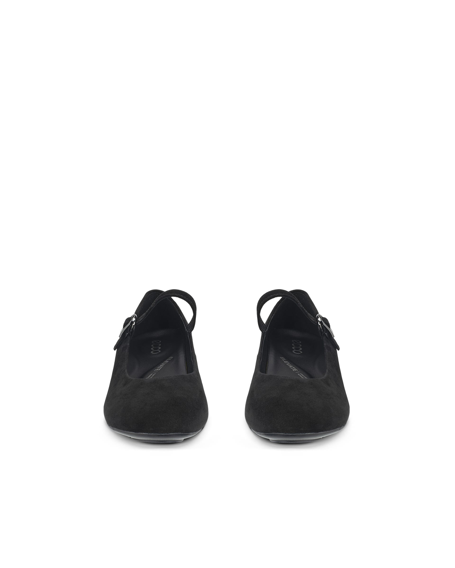 ECCO® ELEVATE WEDGE babies daim pour femme - Noir - Outside