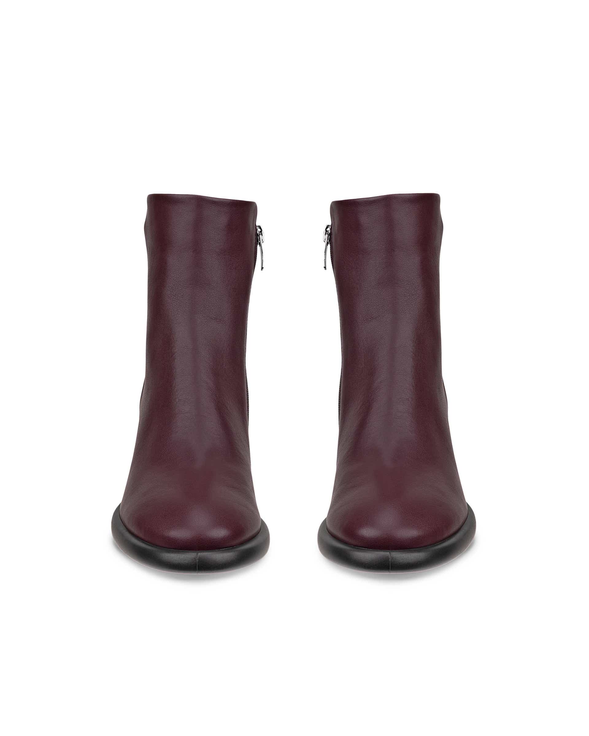 Women's ECCO® Sculpted LX 55 Leather Mid-Cut Boot - Purple - Front pair