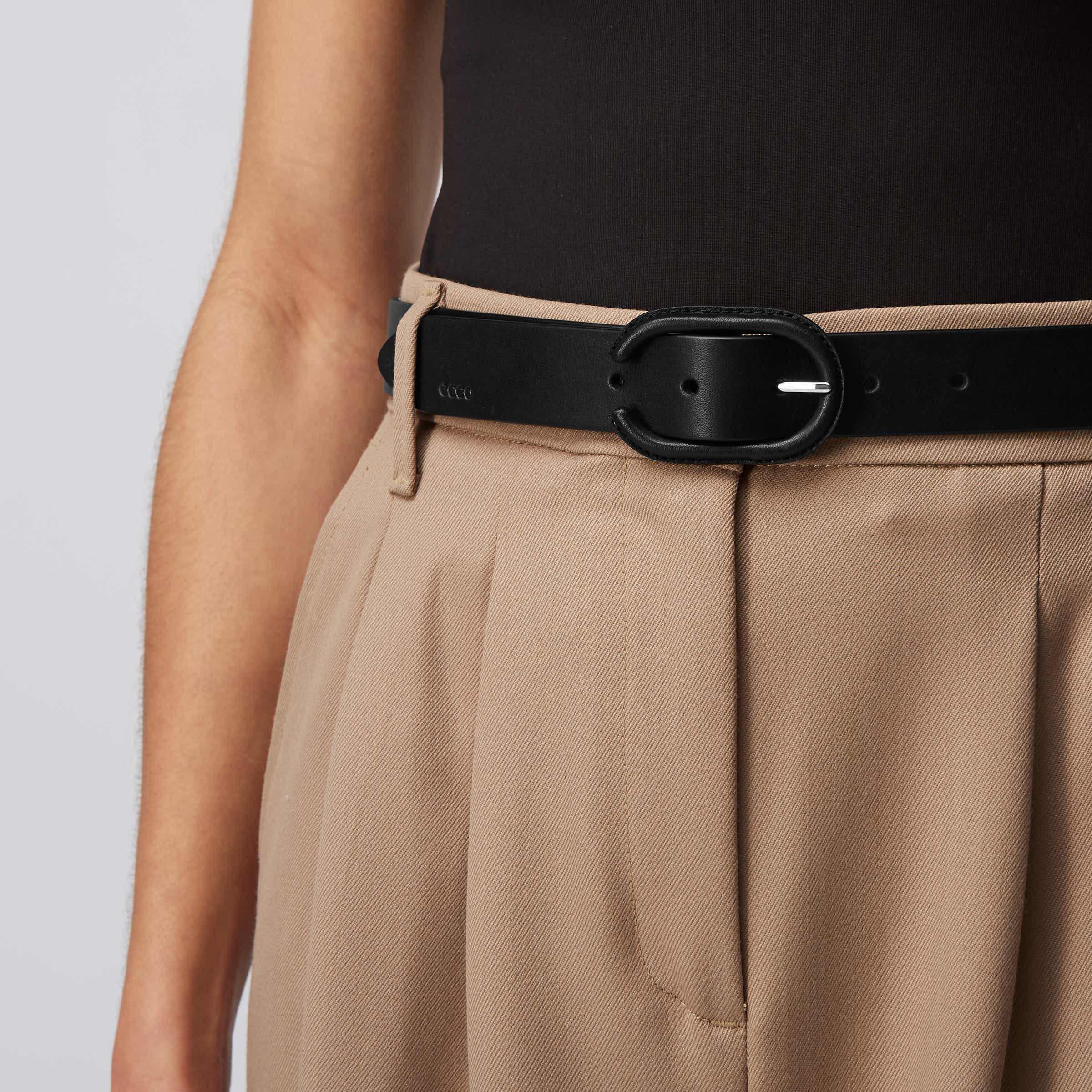 Women's ECCO® Leather Belt | Black