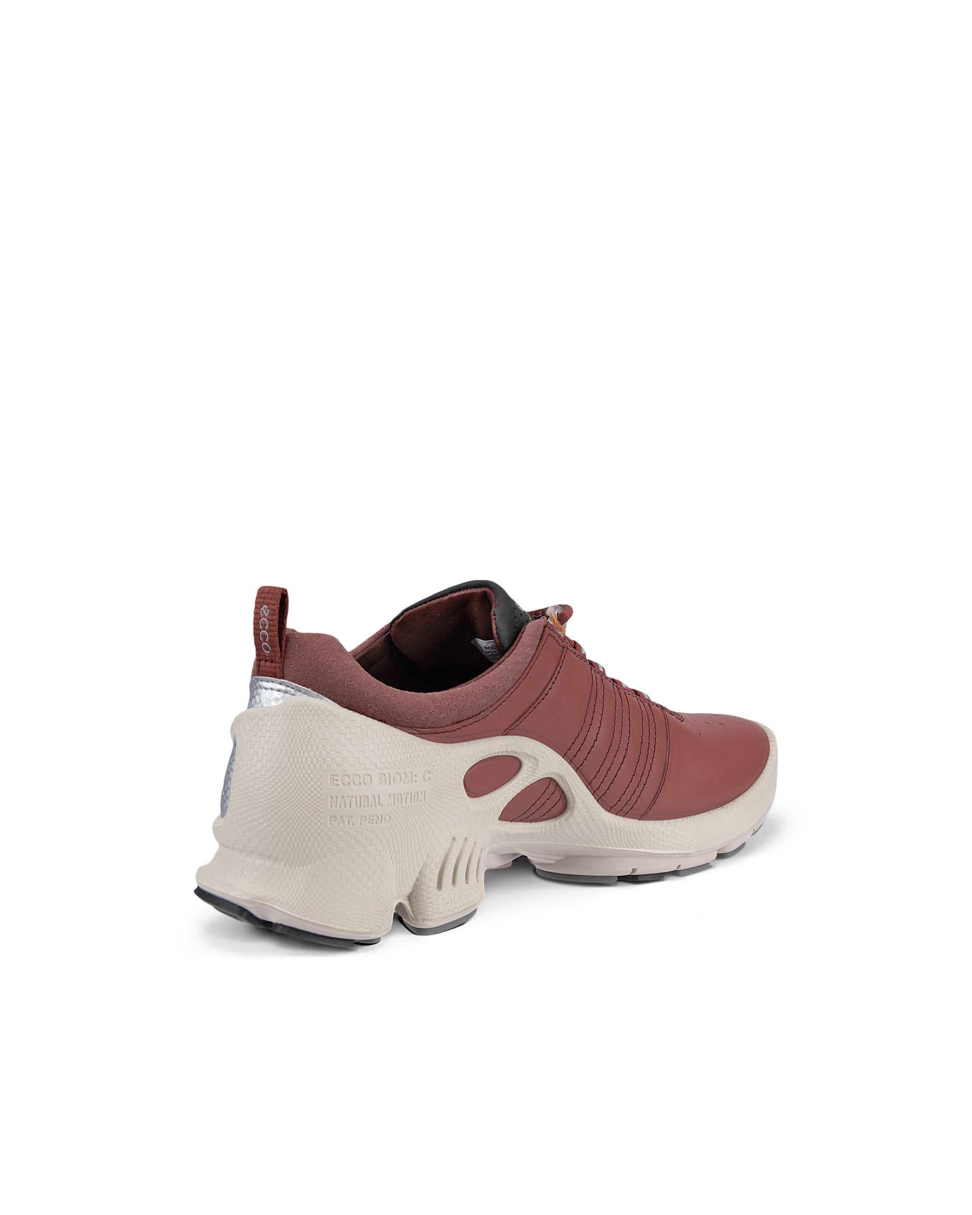 Women's ECCO® BIOM C Leather Sneaker - Red - Back
