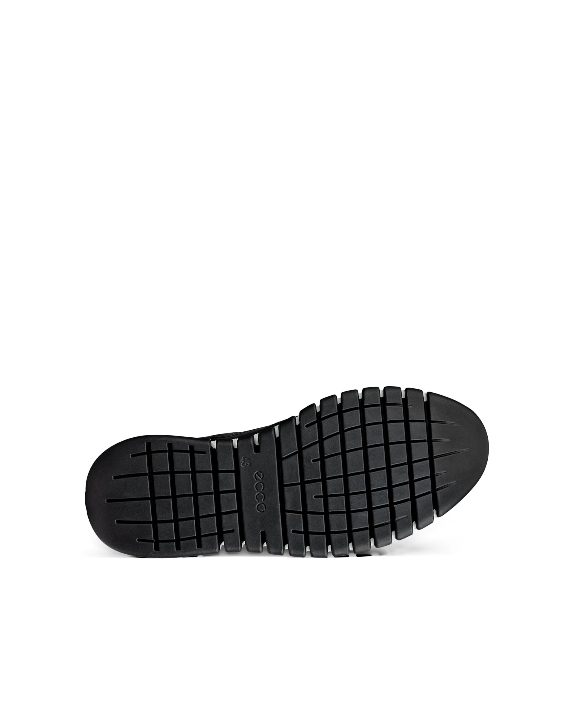 ECCO Gruuv Studio メンズ レザースリッポン - ブラック - Sole