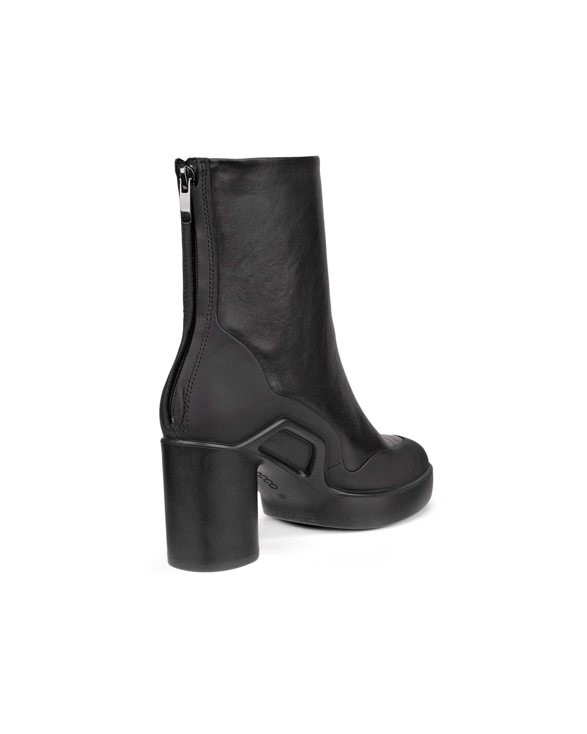 ECCO Shape Sculpted Motion 55 ウィメンズ レザーアンクルブーツ - ブラック - Back