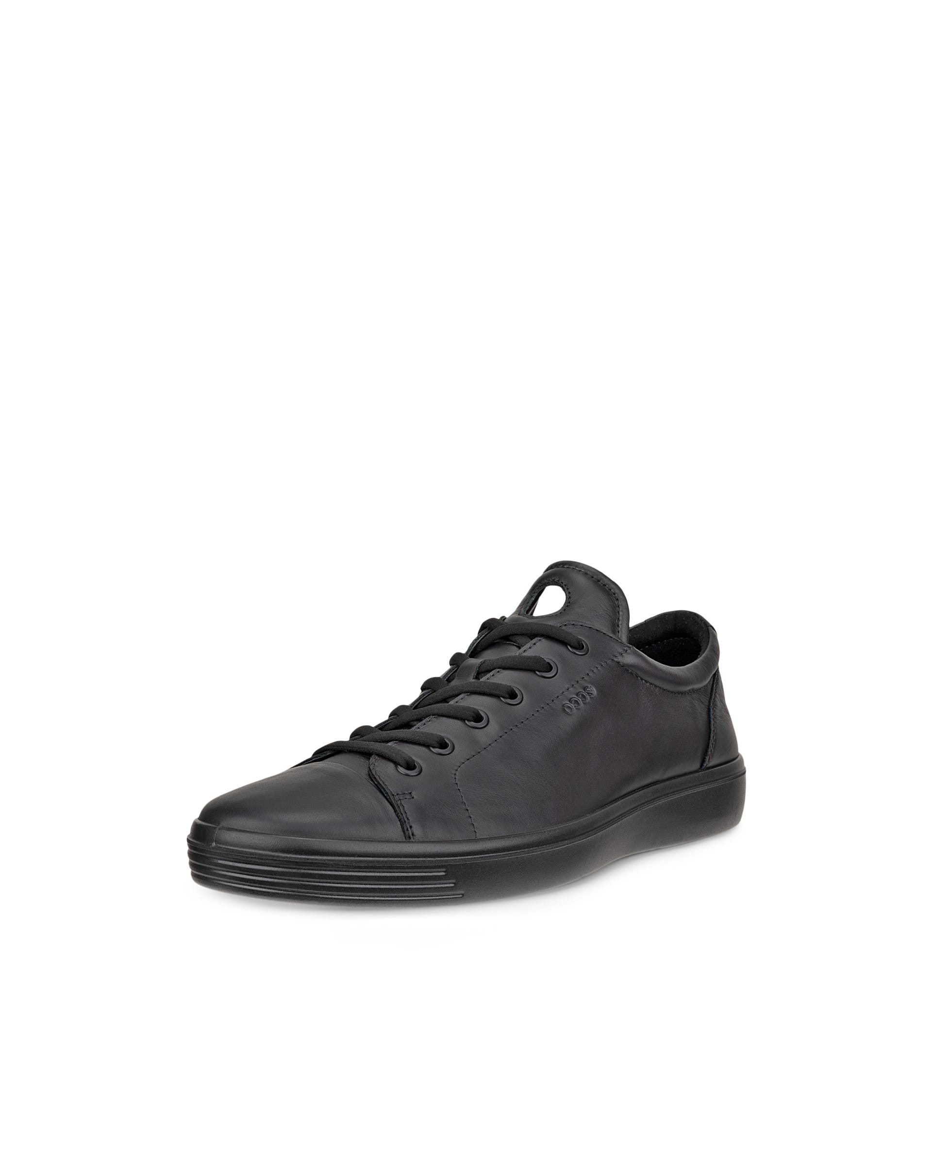 ECCO® SOFT CLASSIC Herren Ledersneaker - Schwarz - Main