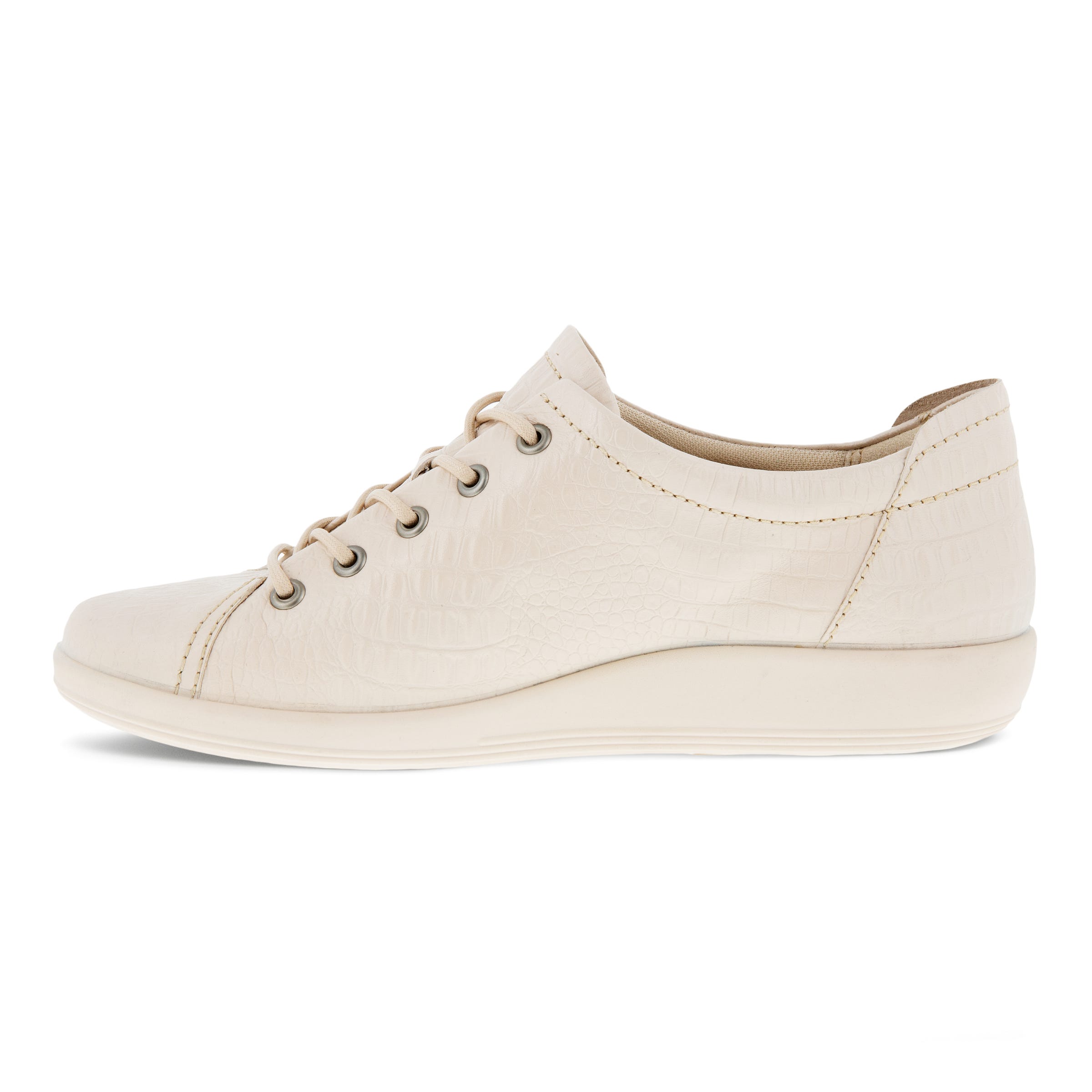 Women's ECCO® Soft 2.0 Leather Walking Shoe - Beige - Inside