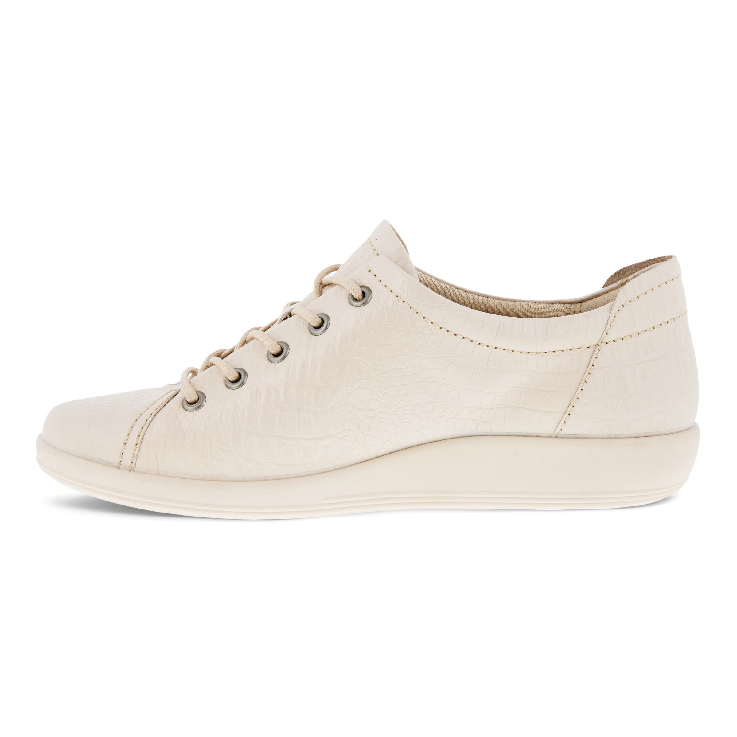 Women's ECCO® Soft 2.0 Leather Walking Shoe - Beige - Inside