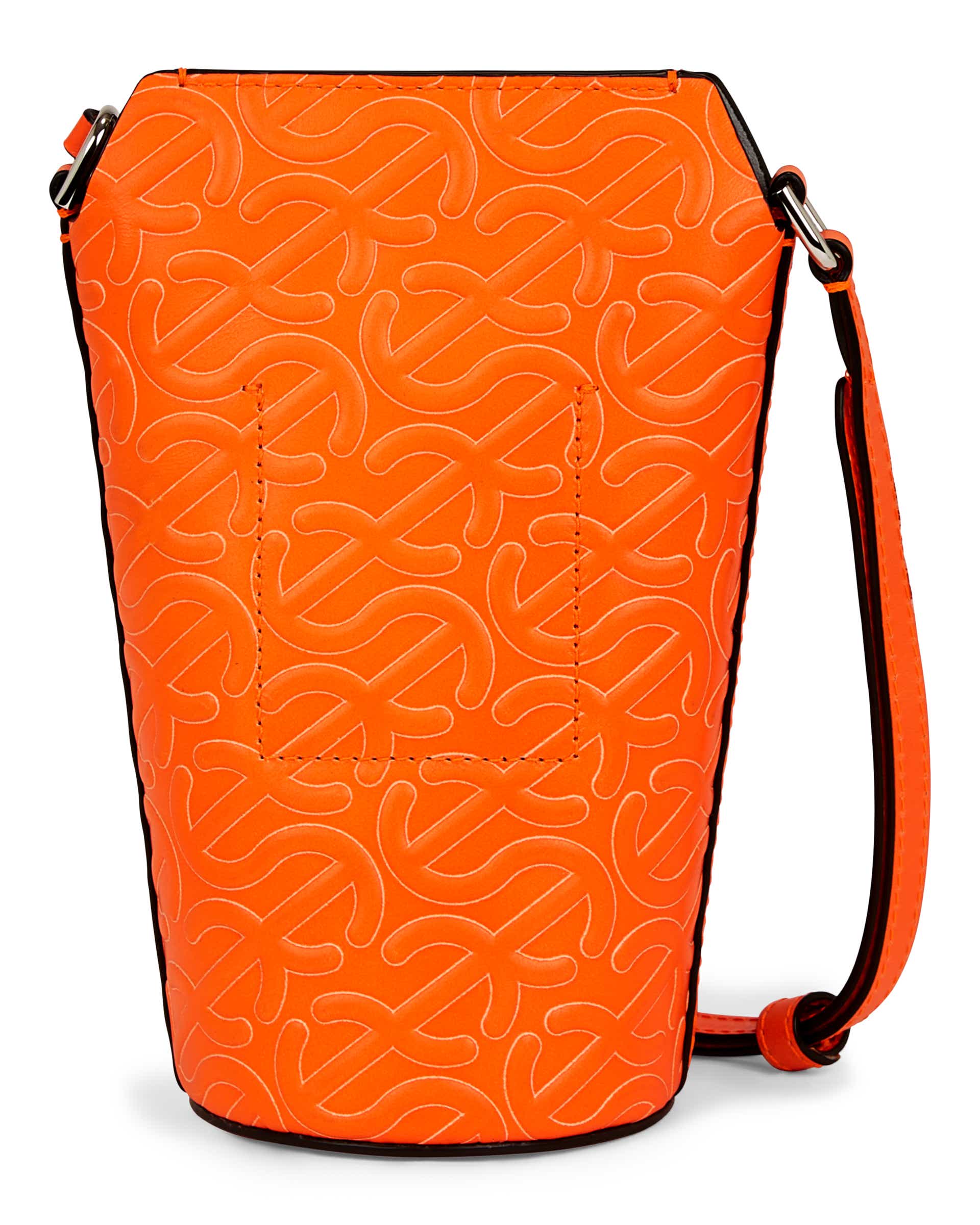 ECCO® Pot Wave Leather Crossbody Bag - Orange - Back