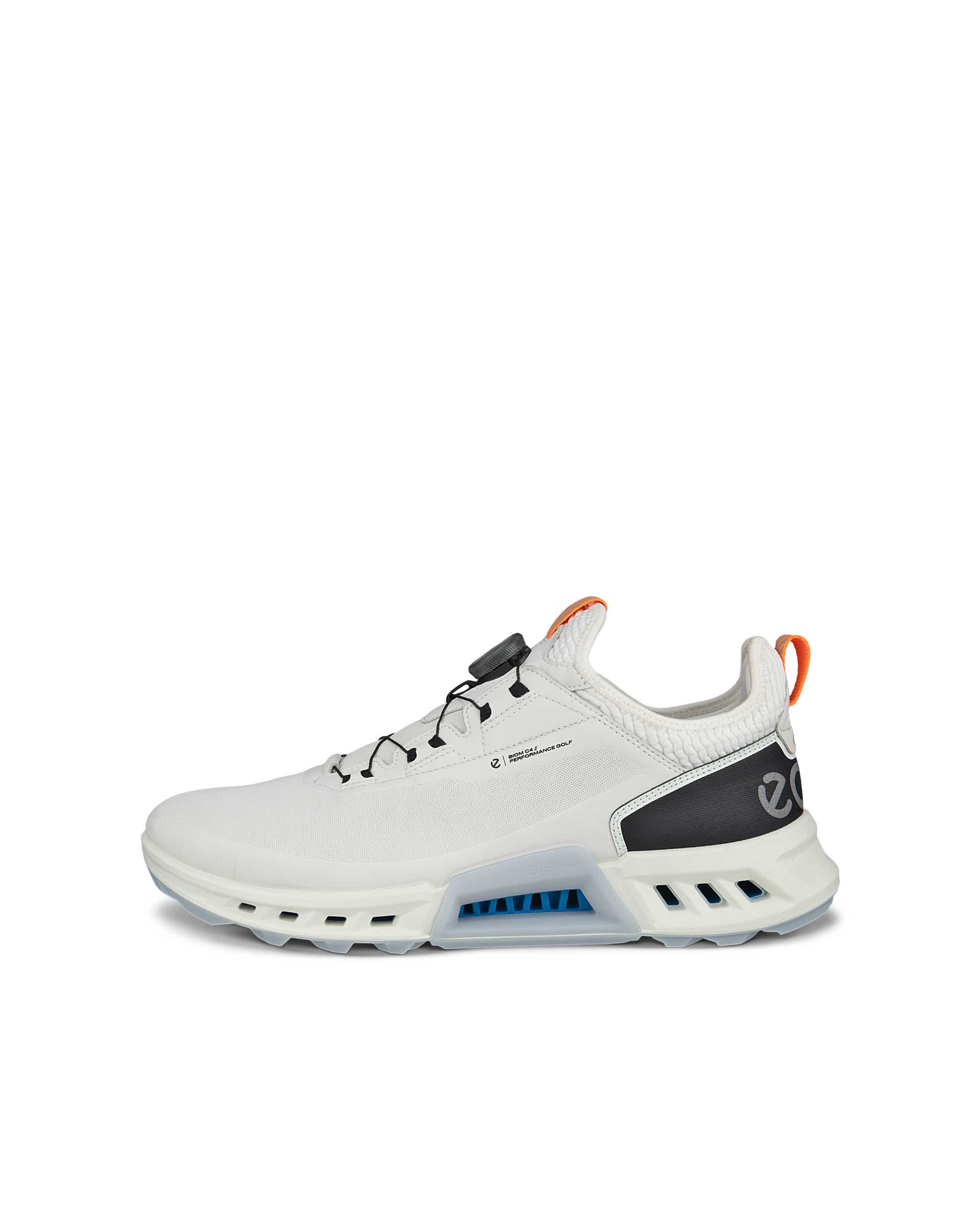 Men's ECCO® Golf Biom C4 Leather Gore-Tex Shoe - White - Outside