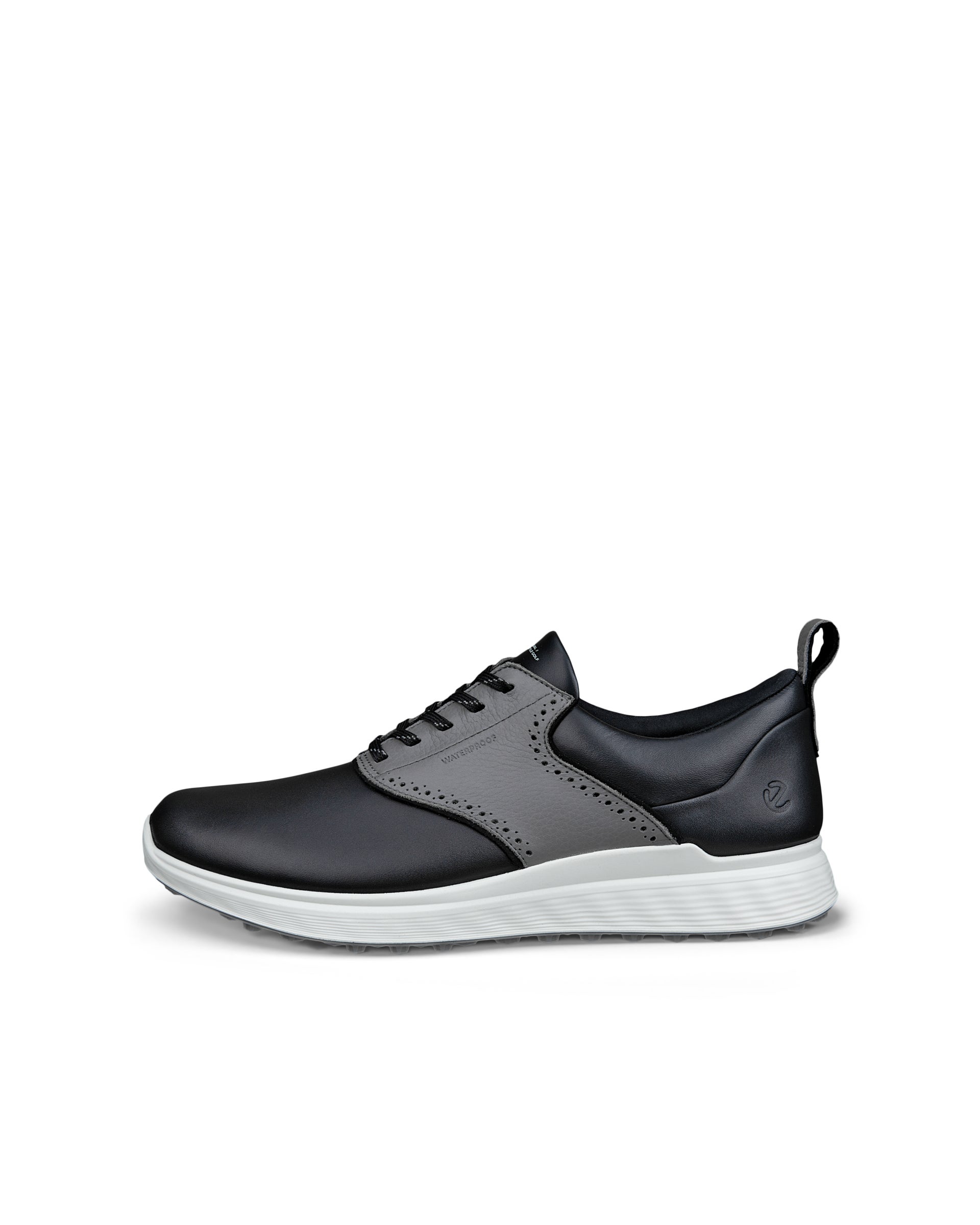 ECCO® GOLF S-CASUAL Herren Wasserdichte Golfschuh aus Leder - Schwarz - Outside