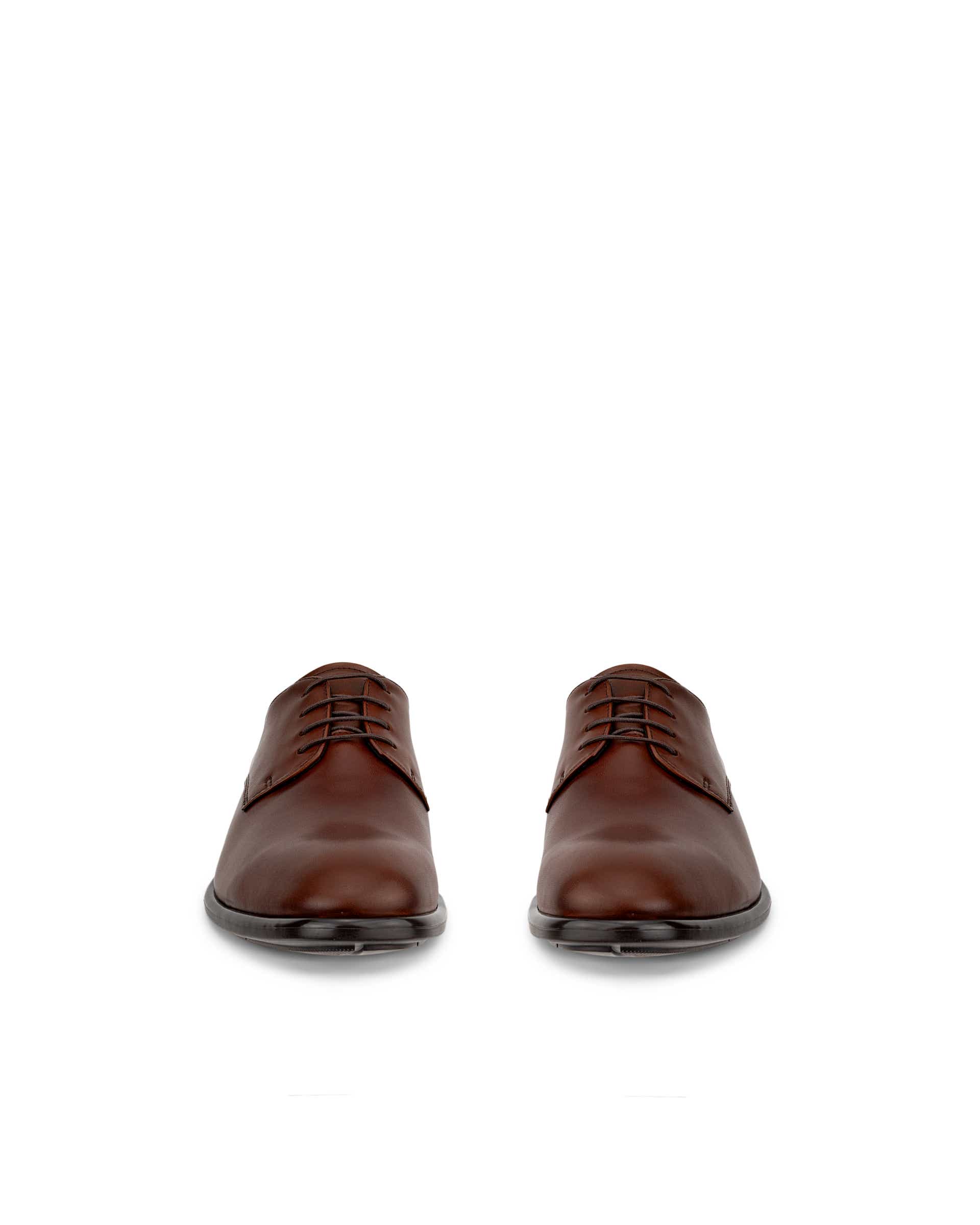 ECCO® Citytray derbies cuir pour homme - Brun - Front pair