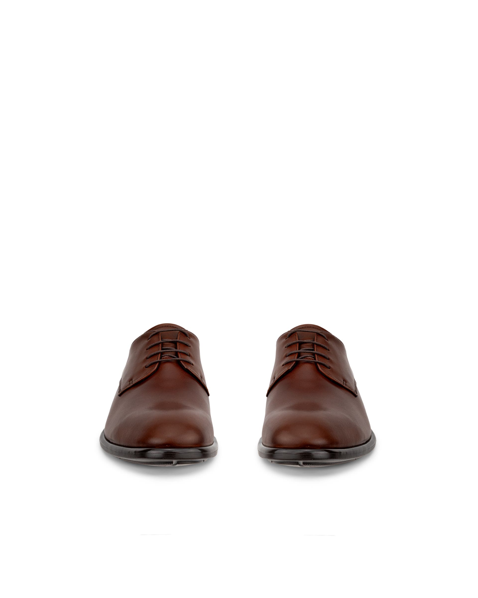 ECCO® Citytray Heren leren derby schoen - Bruin - Front pair